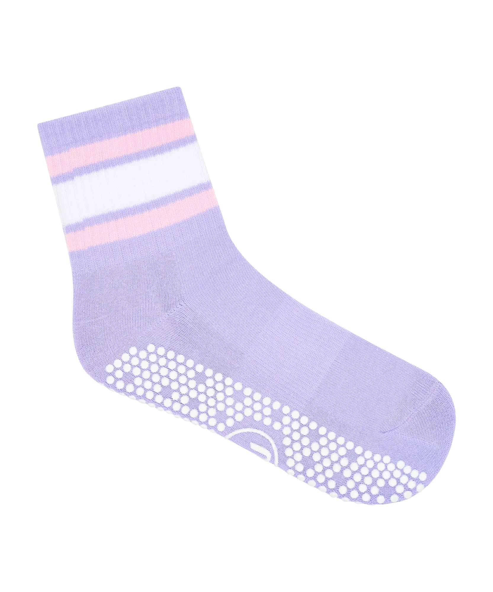 Crew Non Slip Grip Socks - Purple Rain Stripe sold by MoveActive product image thumbnail 3