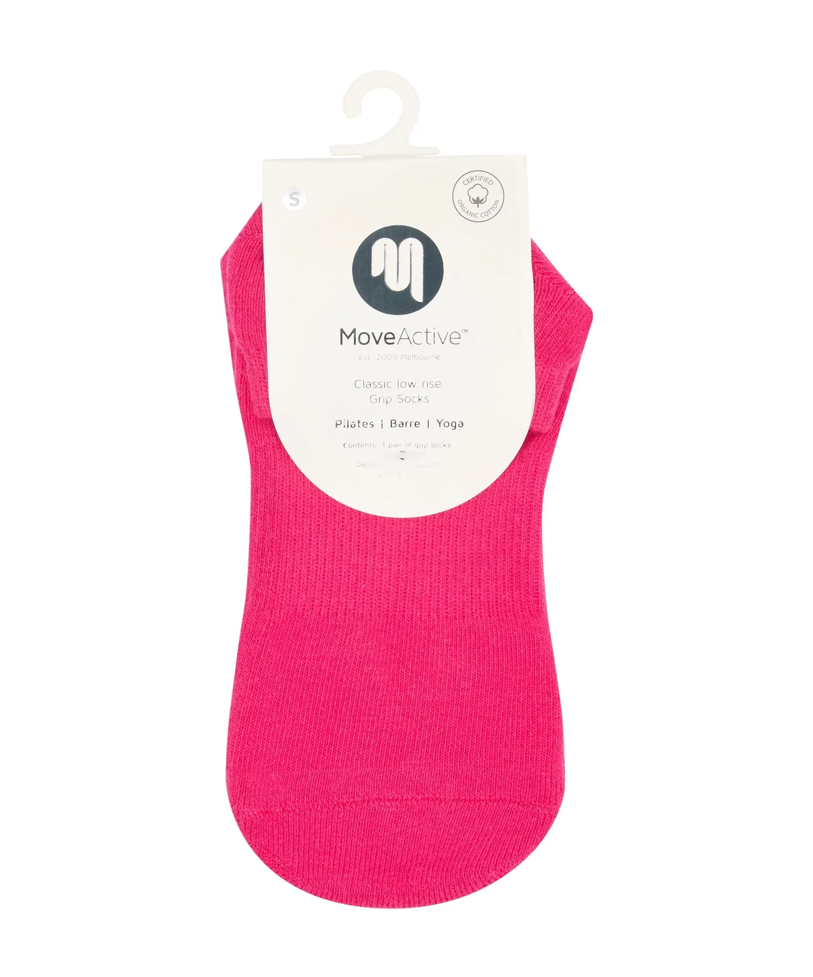 Low Rise Grip Socks - Neon Pink sold by MoveActive product image thumbnail 5