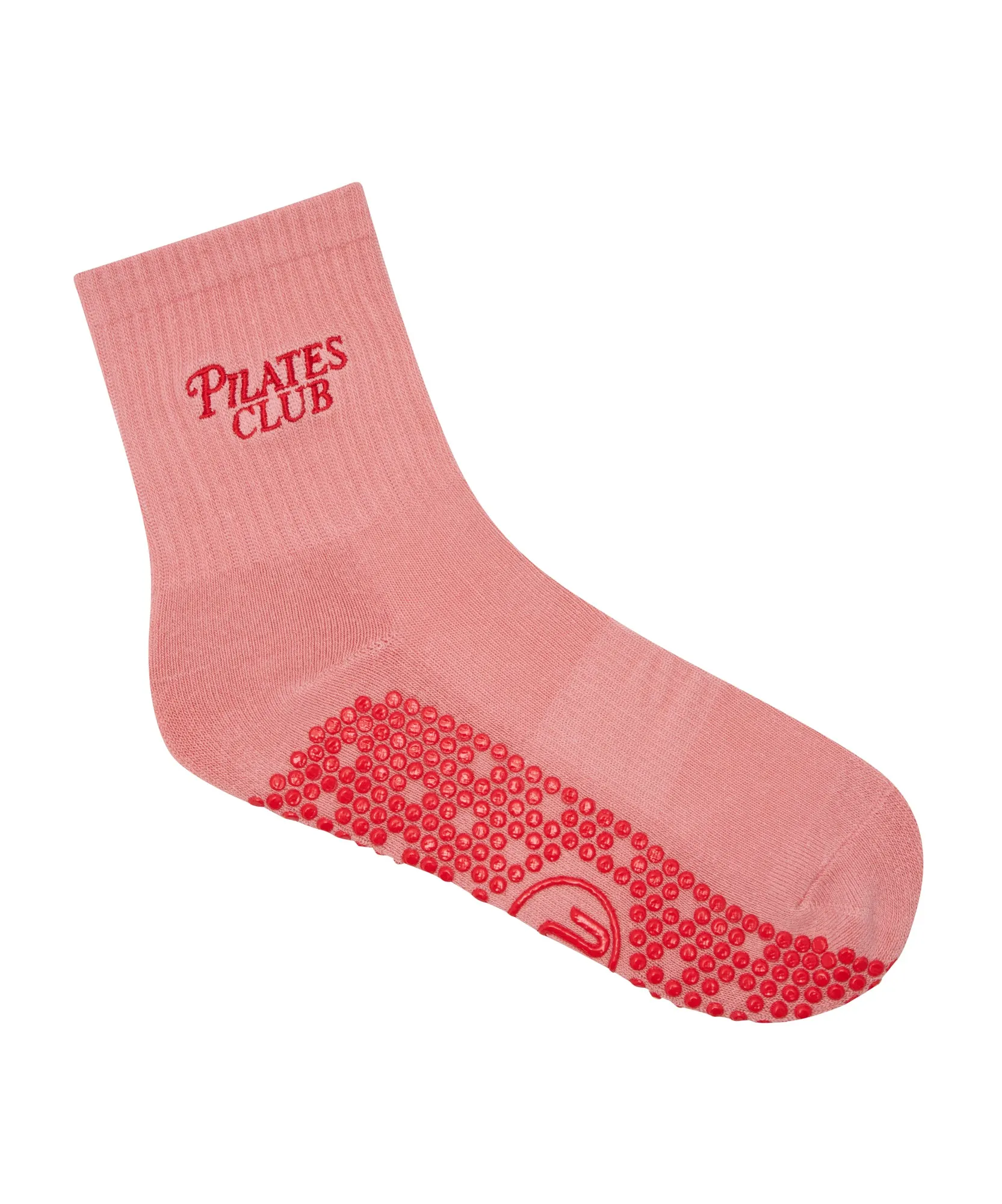Crew Non Slip Grip Socks - Pilates Club Rose sold by MoveActive product image thumbnail 2