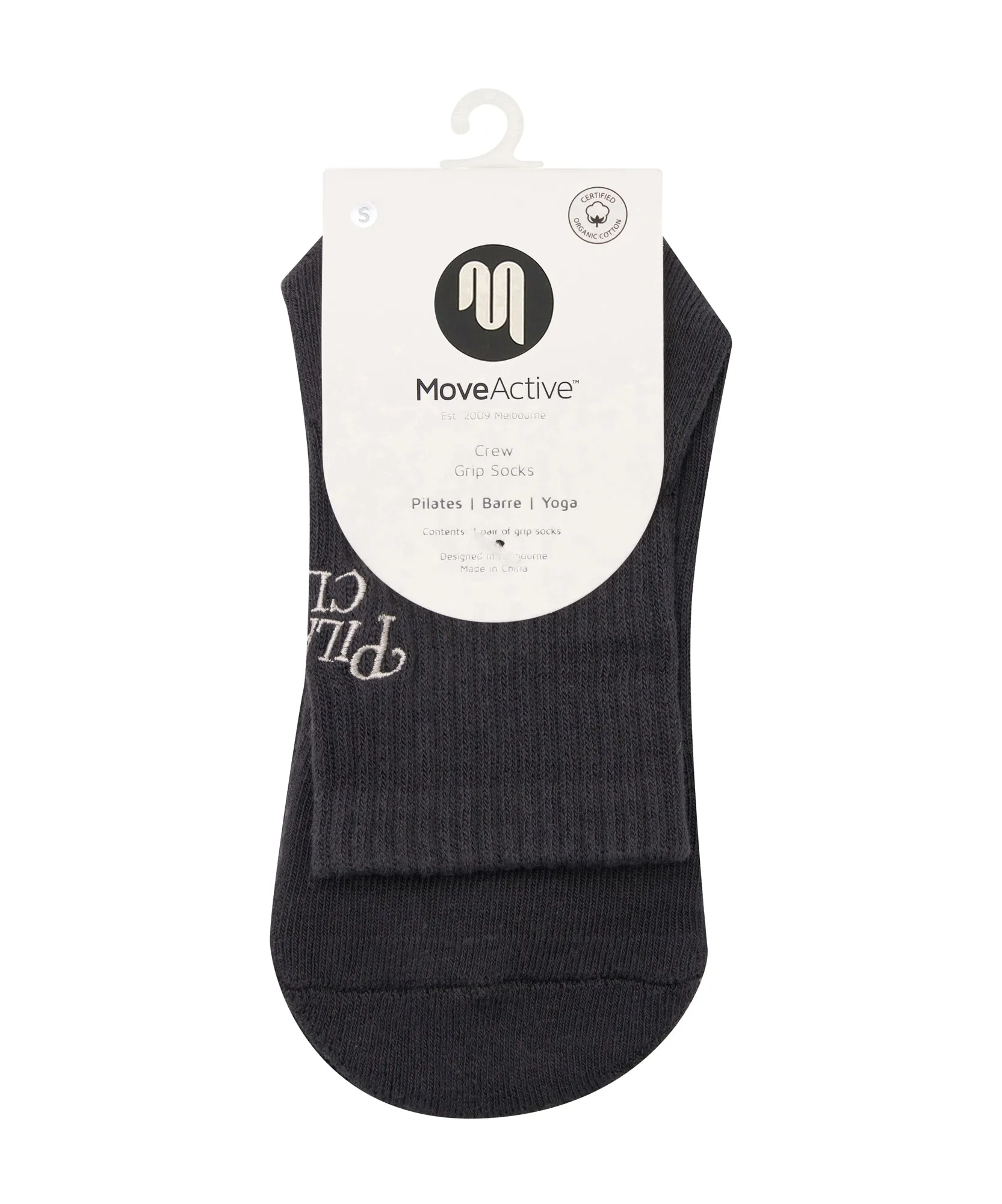 Crew Non Slip Grip Socks - Pilates Club Ink sold by MoveActive product image thumbnail 5
