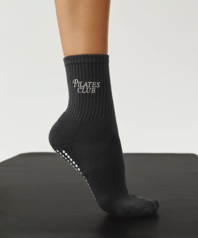 Crew Non Slip Grip Socks - Pilates Club Ink sold by MoveActive