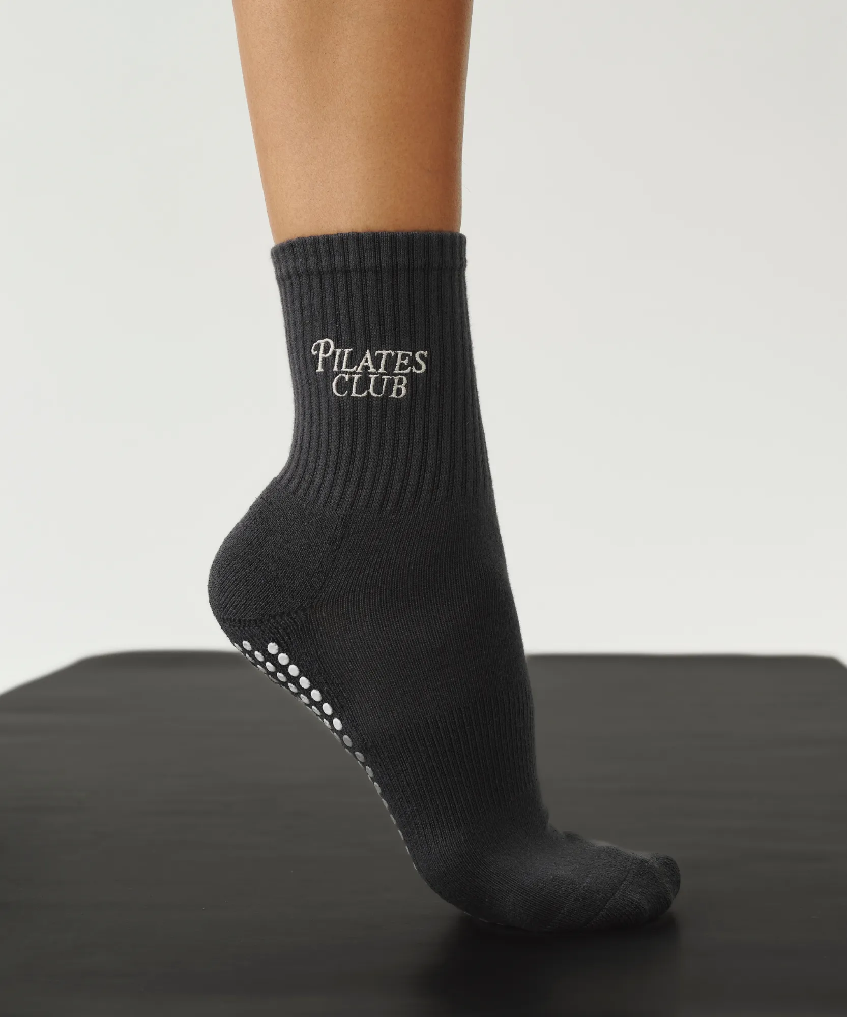 Crew Non Slip Grip Socks - Pilates Club Ink sold by MoveActive
