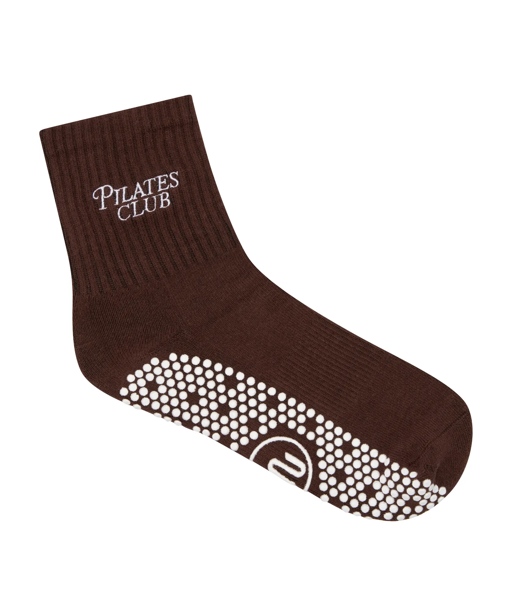 Crew Non Slip Grip Socks - Pilates Club Brown sold by MoveActive product image thumbnail 2