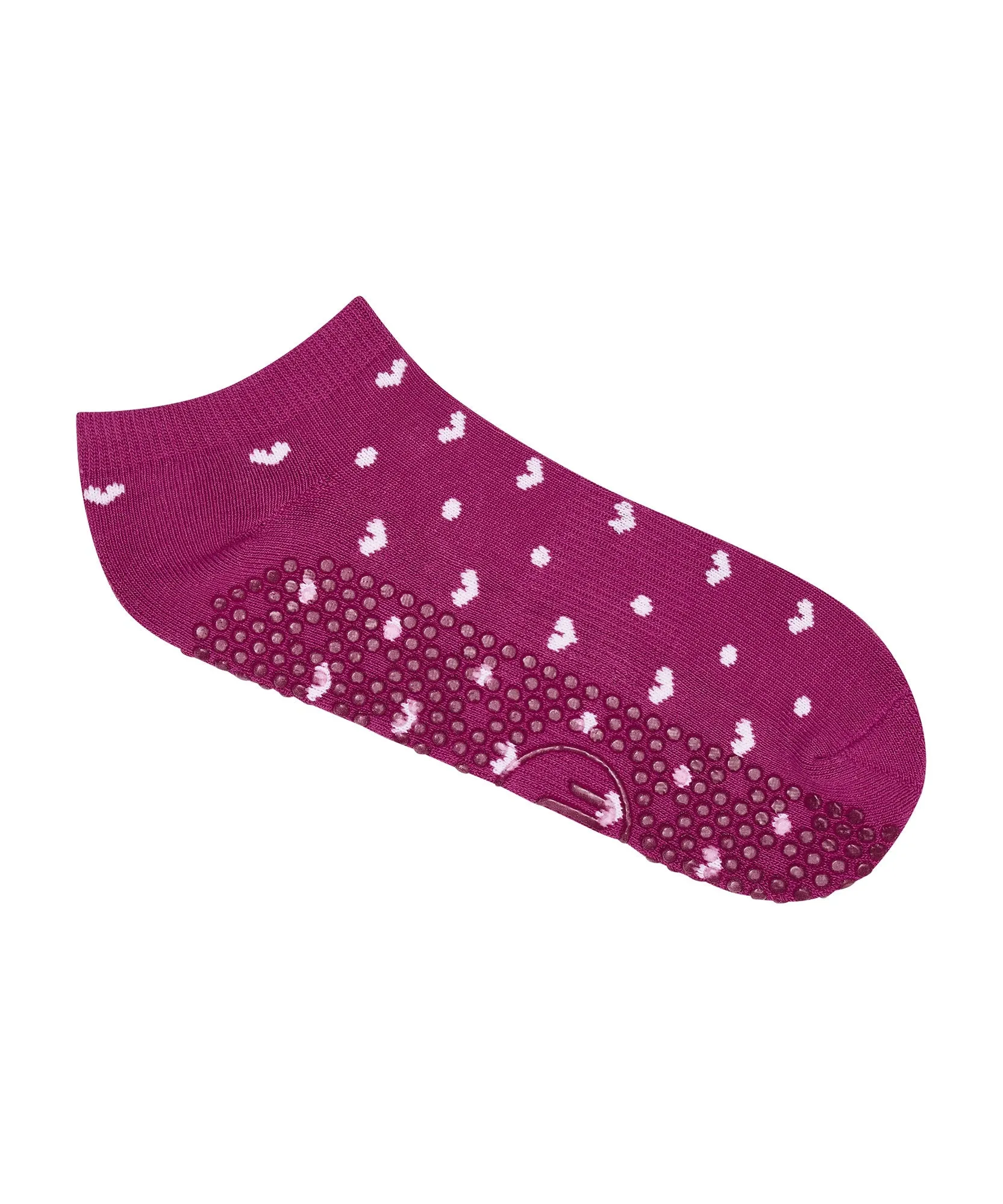 Classic Low Rise Grip Socks - Speckled Fuchsia sold by MoveActive product image thumbnail 3