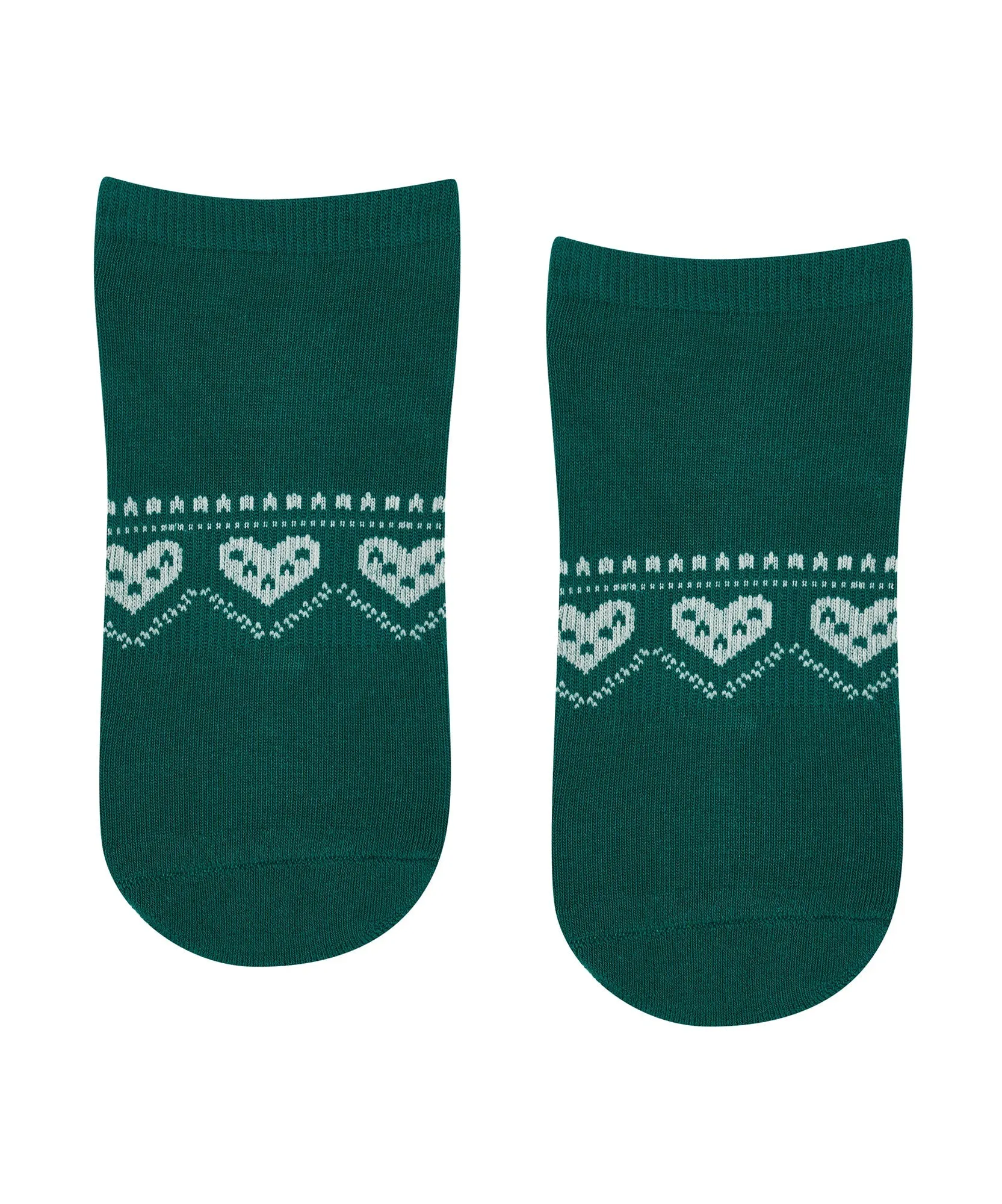 Classic Low Rise Grip Socks - Alpine Heart Emerald sold by MoveActive product image thumbnail 2