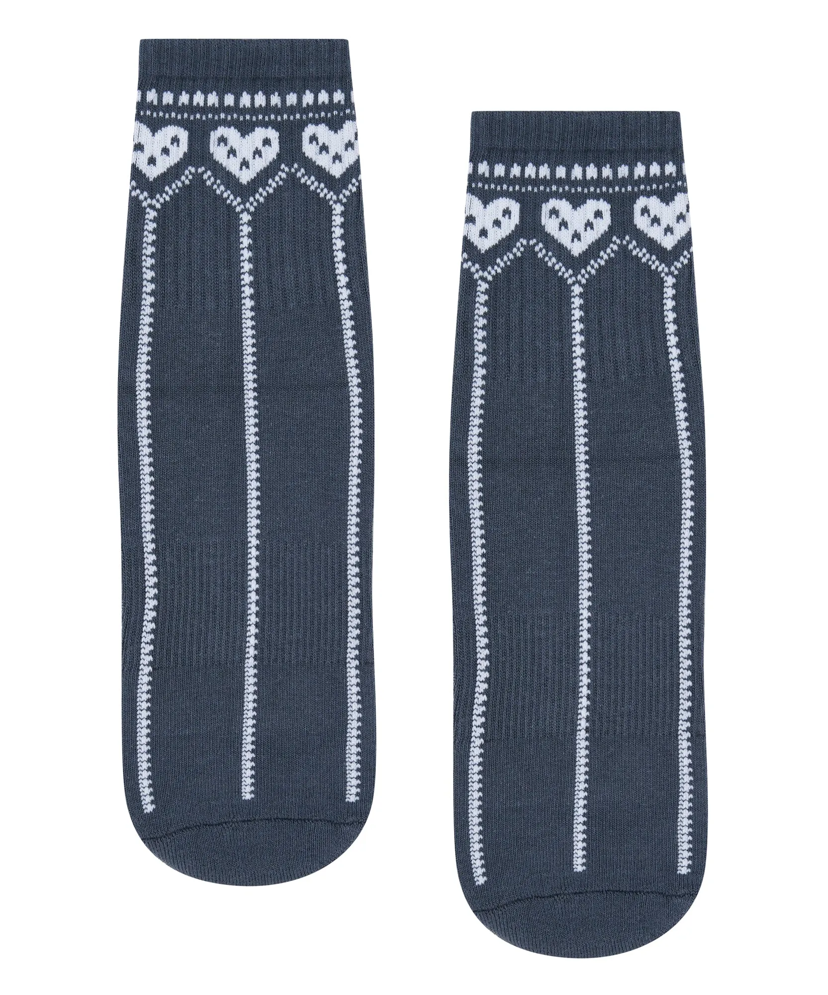 Crew Non Slip Grip Socks - Alpine Heart French Navy sold by MoveActive