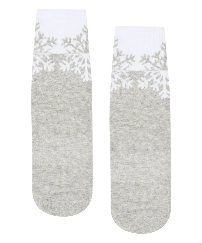 Crew Non Slip Grip Socks - Snowflake Marle sold by MoveActive