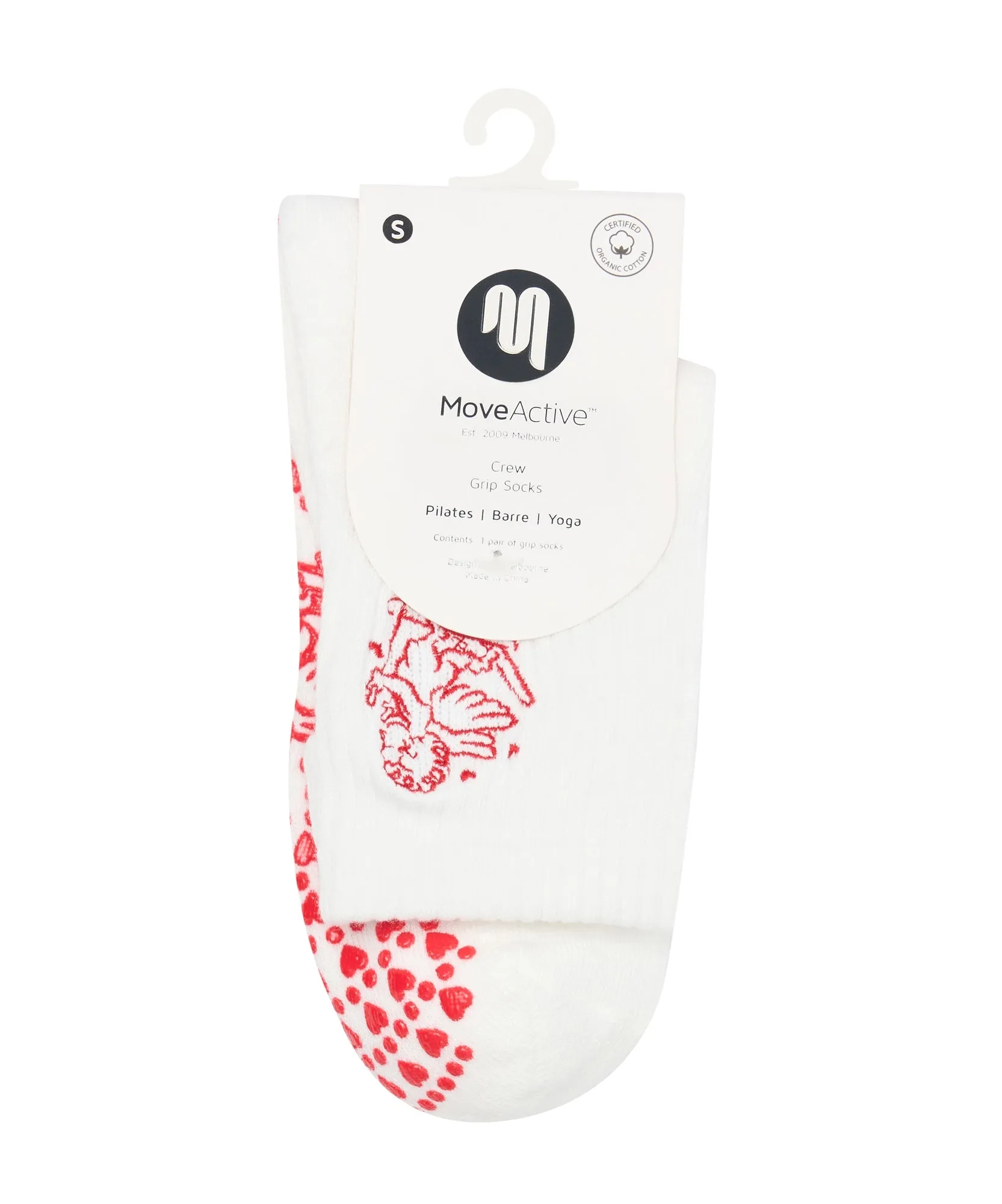 Crew Non Slip Grip Socks - Cupid Ski sold by MoveActive product image thumbnail 4