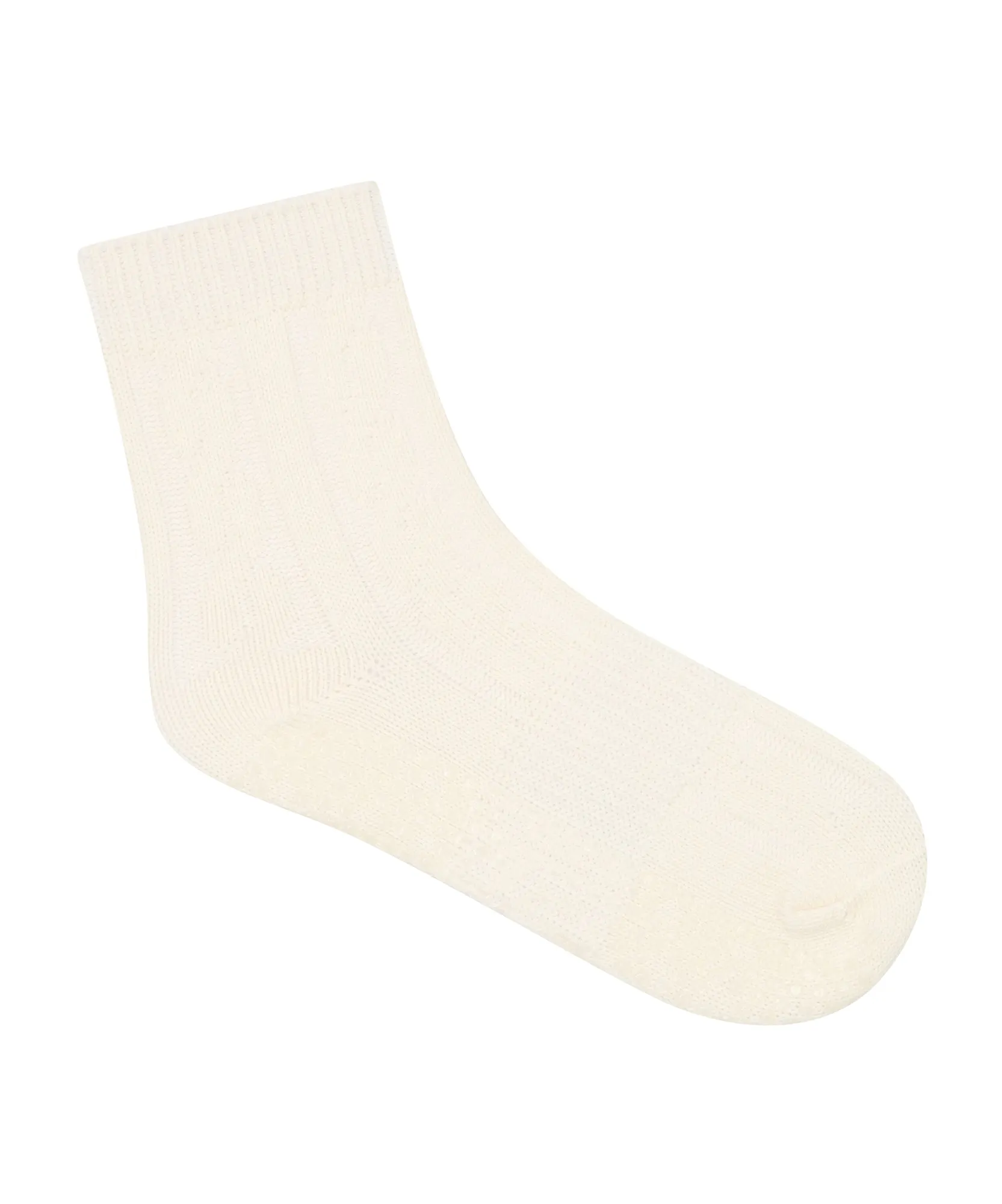 Crew Non Slip Grip Socks - Cable-Knit Oat sold by MoveActive product image thumbnail 2
