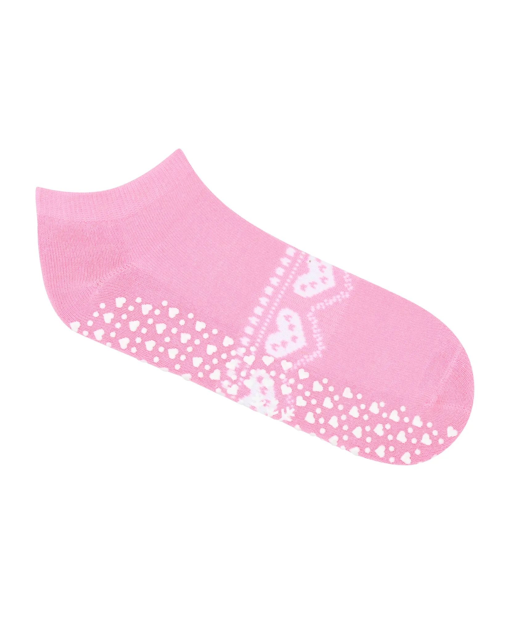 Classic Low Rise Grip Socks - Alpine Heart Rose sold by MoveActive product image thumbnail 3