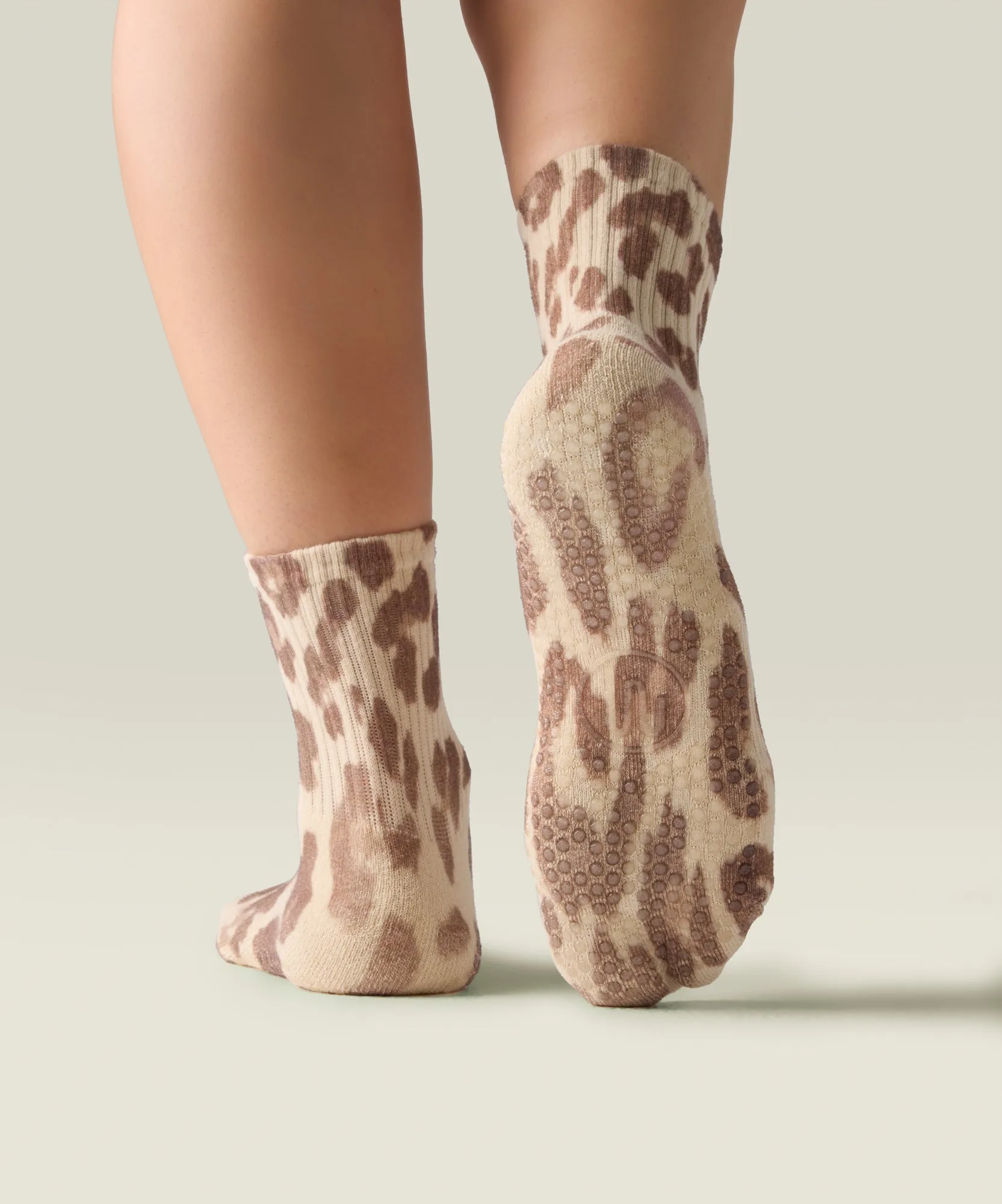 Crew Non Slip Grip Socks - Leopard sold by MoveActive product image thumbnail 2