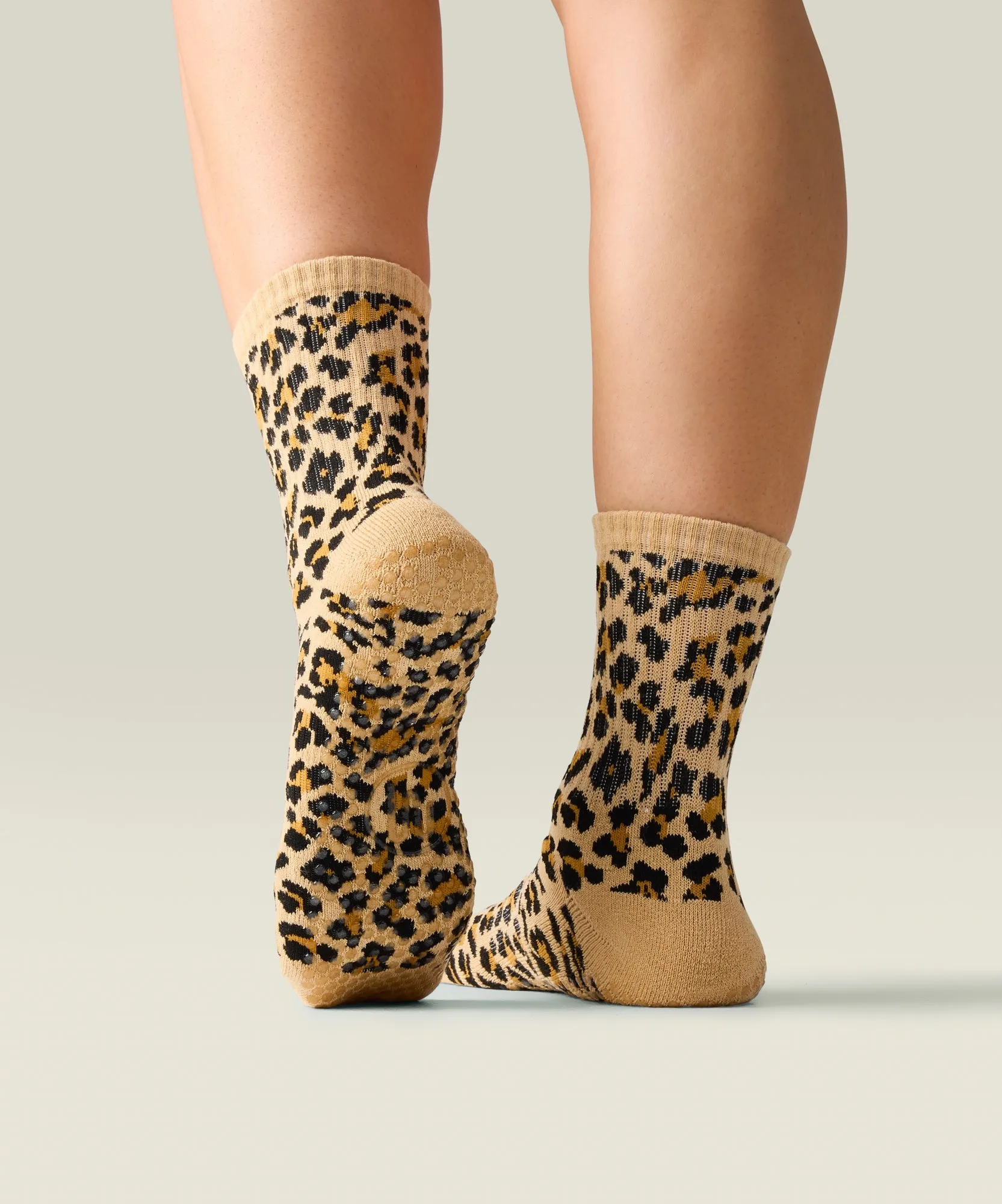 Crew Non Slip Grip Socks - Safari Spots sold by MoveActive product image thumbnail 2