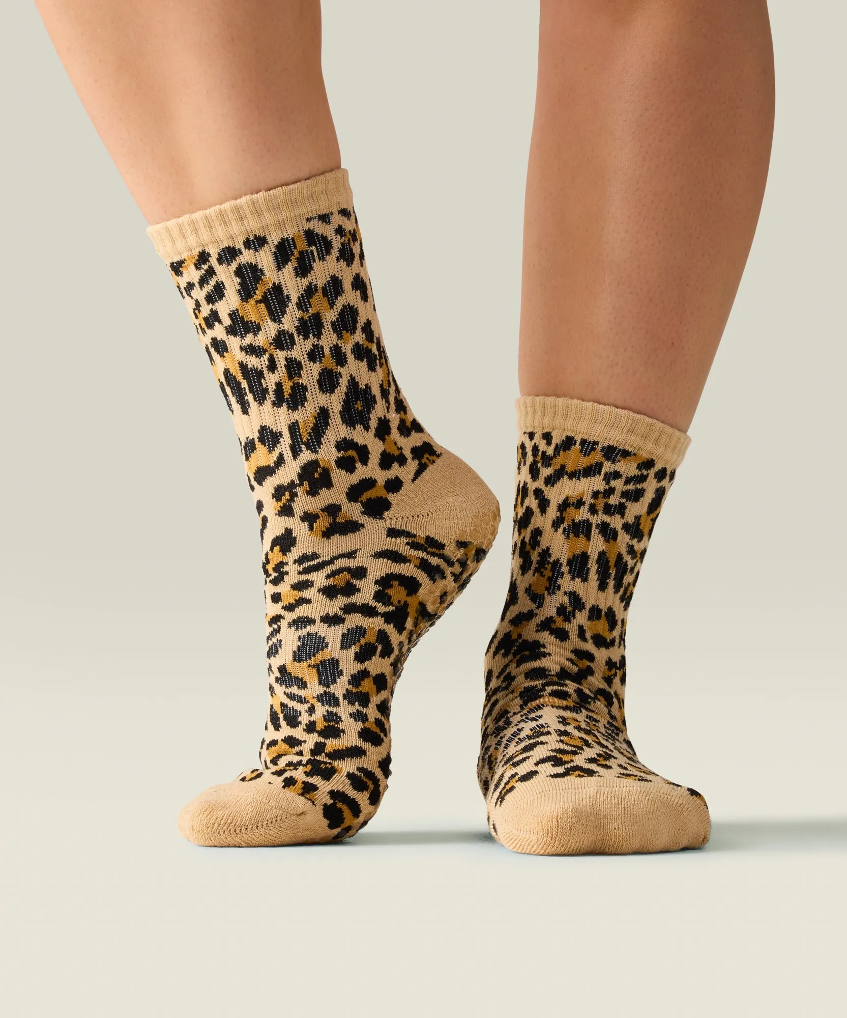 Crew Non Slip Grip Socks - Safari Spots sold by MoveActive