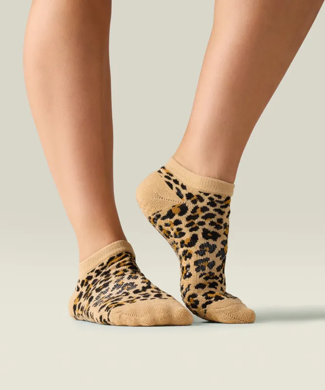 Classic Low Rise Grip Socks - Safari Spots sold by MoveActive