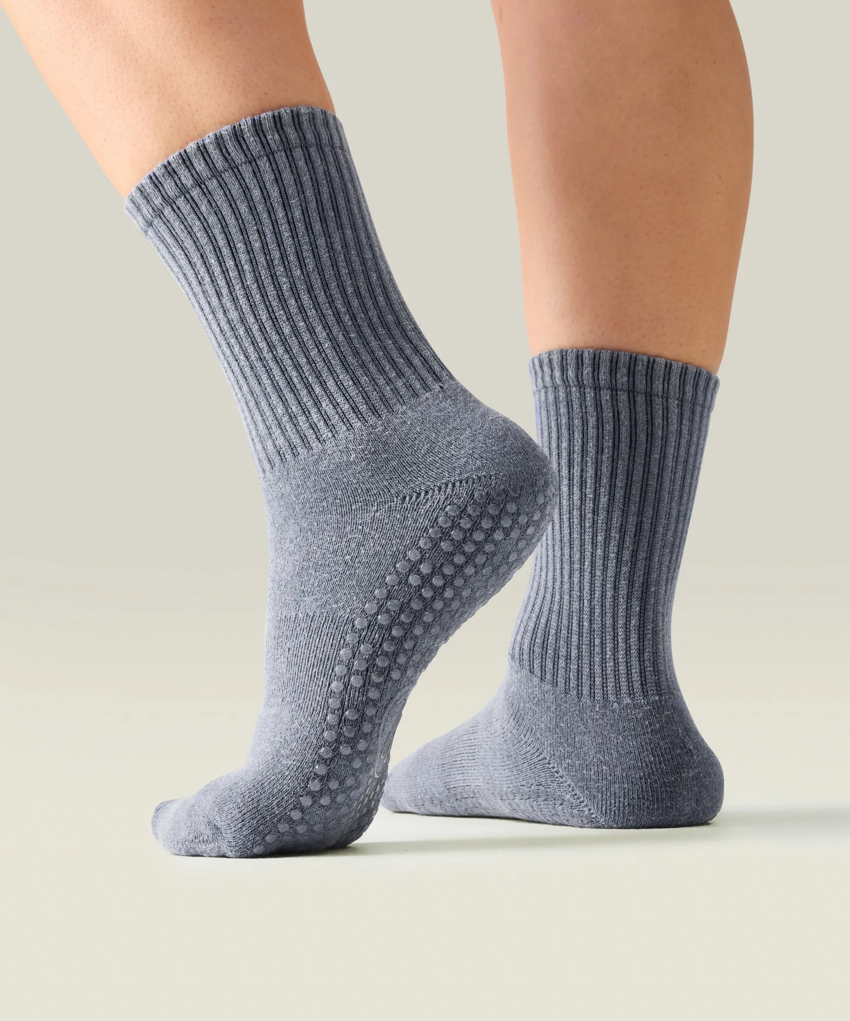 Crew Non Slip Grip Socks - Dusty Denim sold by MoveActive product image thumbnail 2