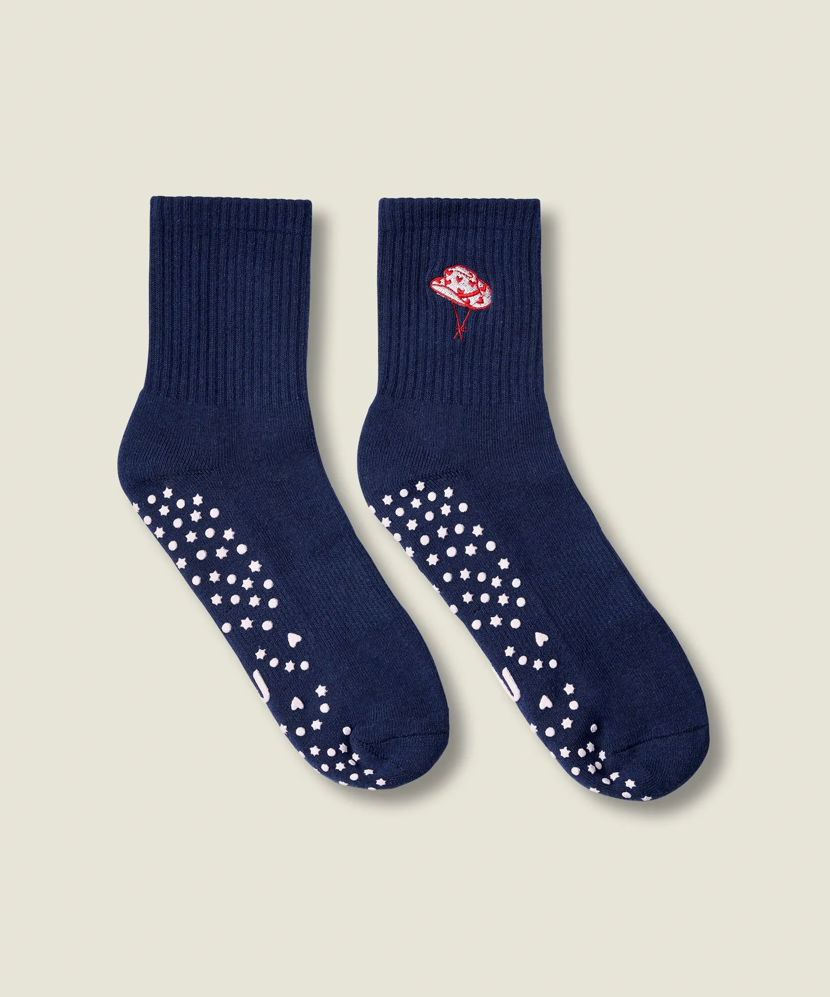 Crew Non Slip Grip Socks - Howdy Hearts Ink sold by MoveActive product image thumbnail 3