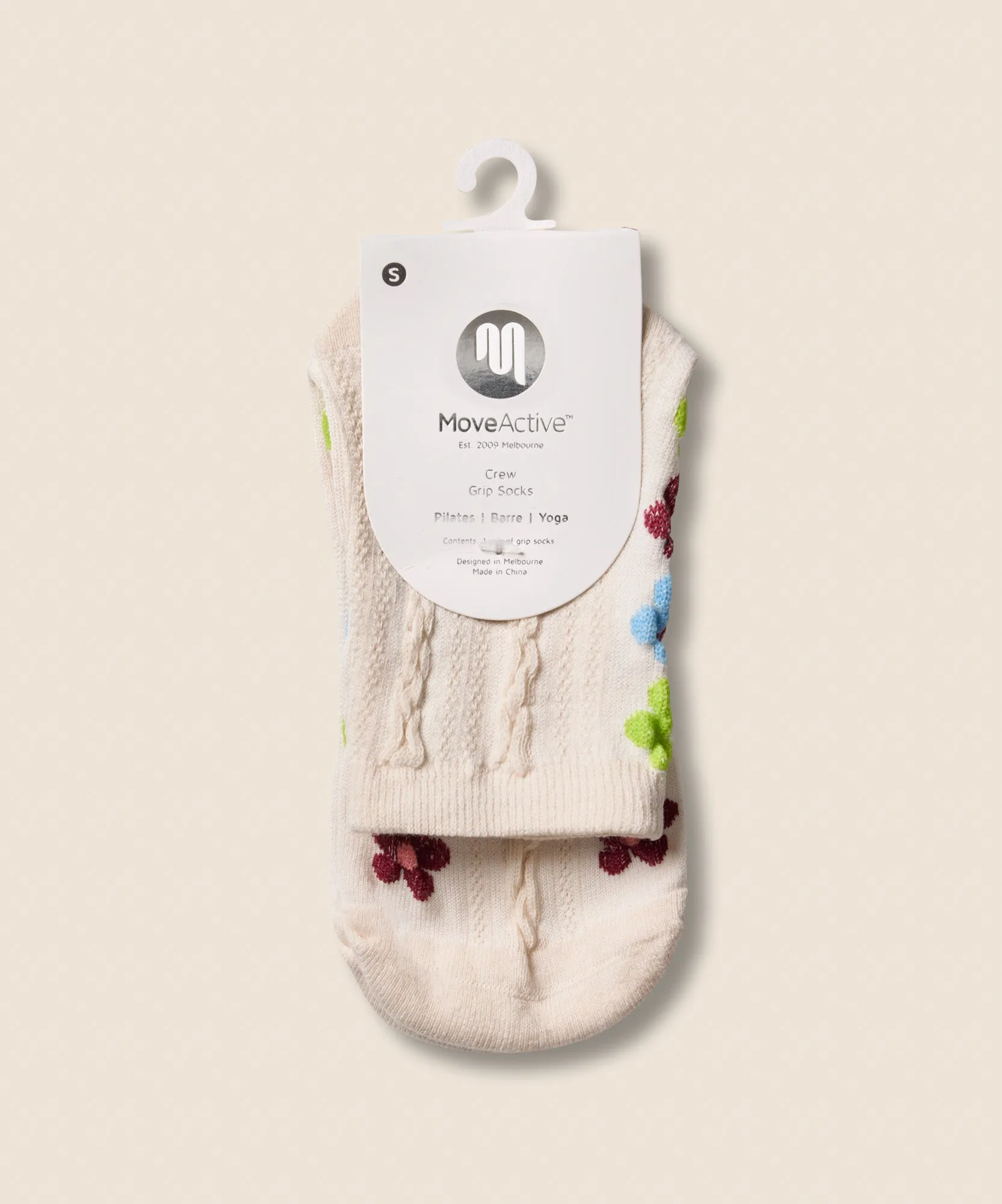 Crew Non Slip Grip Socks - Fiesta Blanca sold by MoveActive product image thumbnail 5