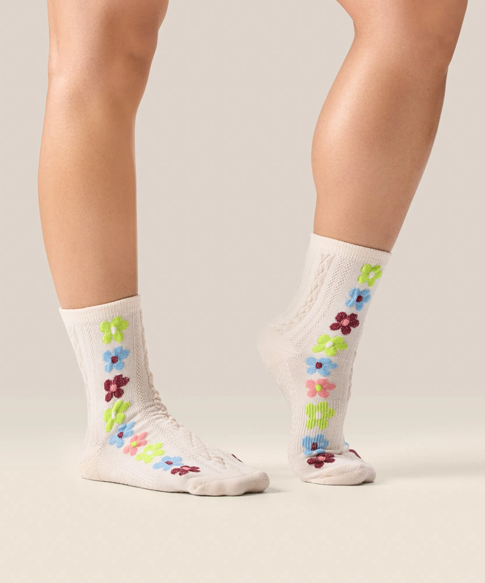 Crew Non Slip Grip Socks - Fiesta Blanca sold by MoveActive product image thumbnail 3