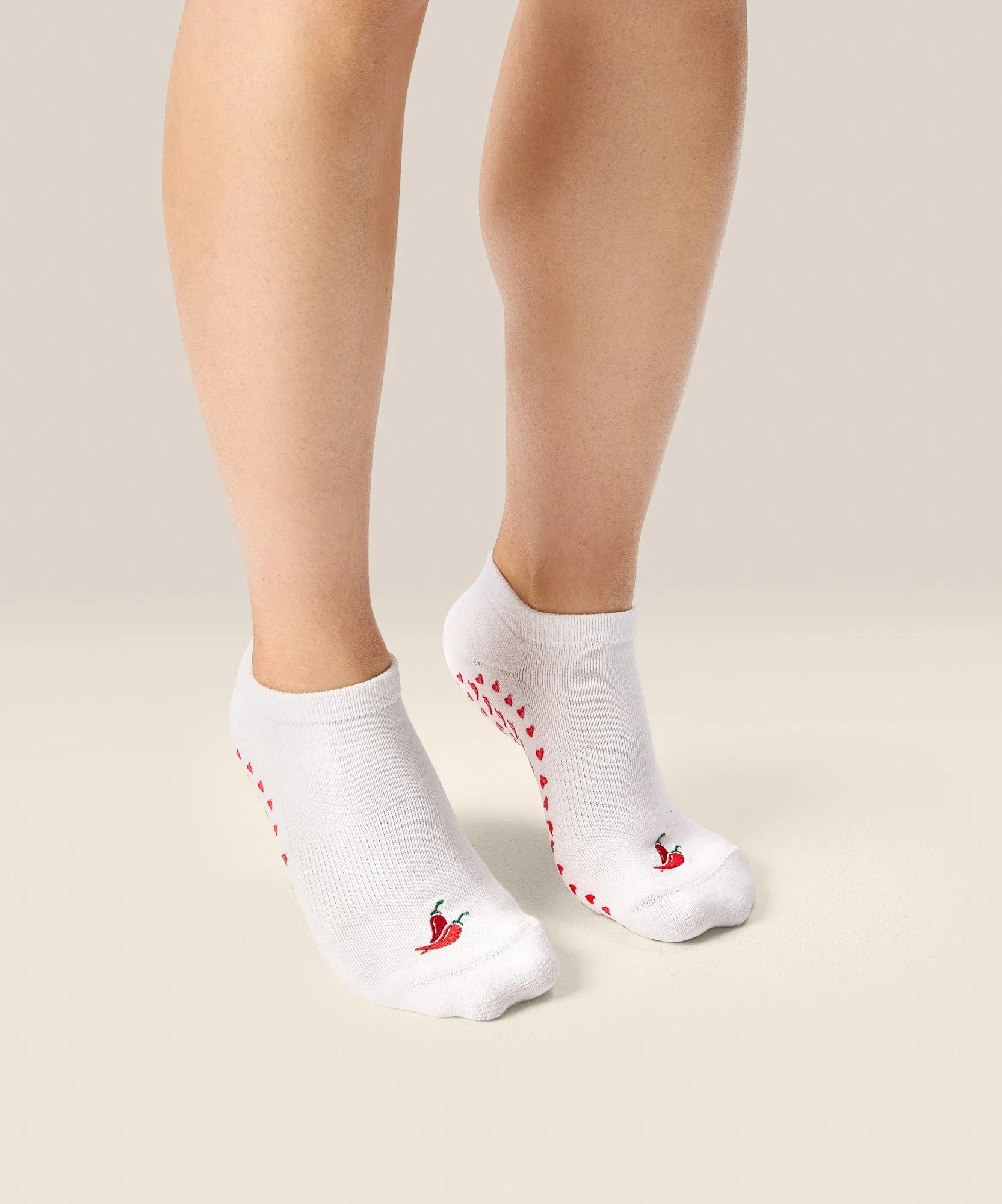 Classic Low Rise Grip Socks - Spicy Chilli sold by MoveActive