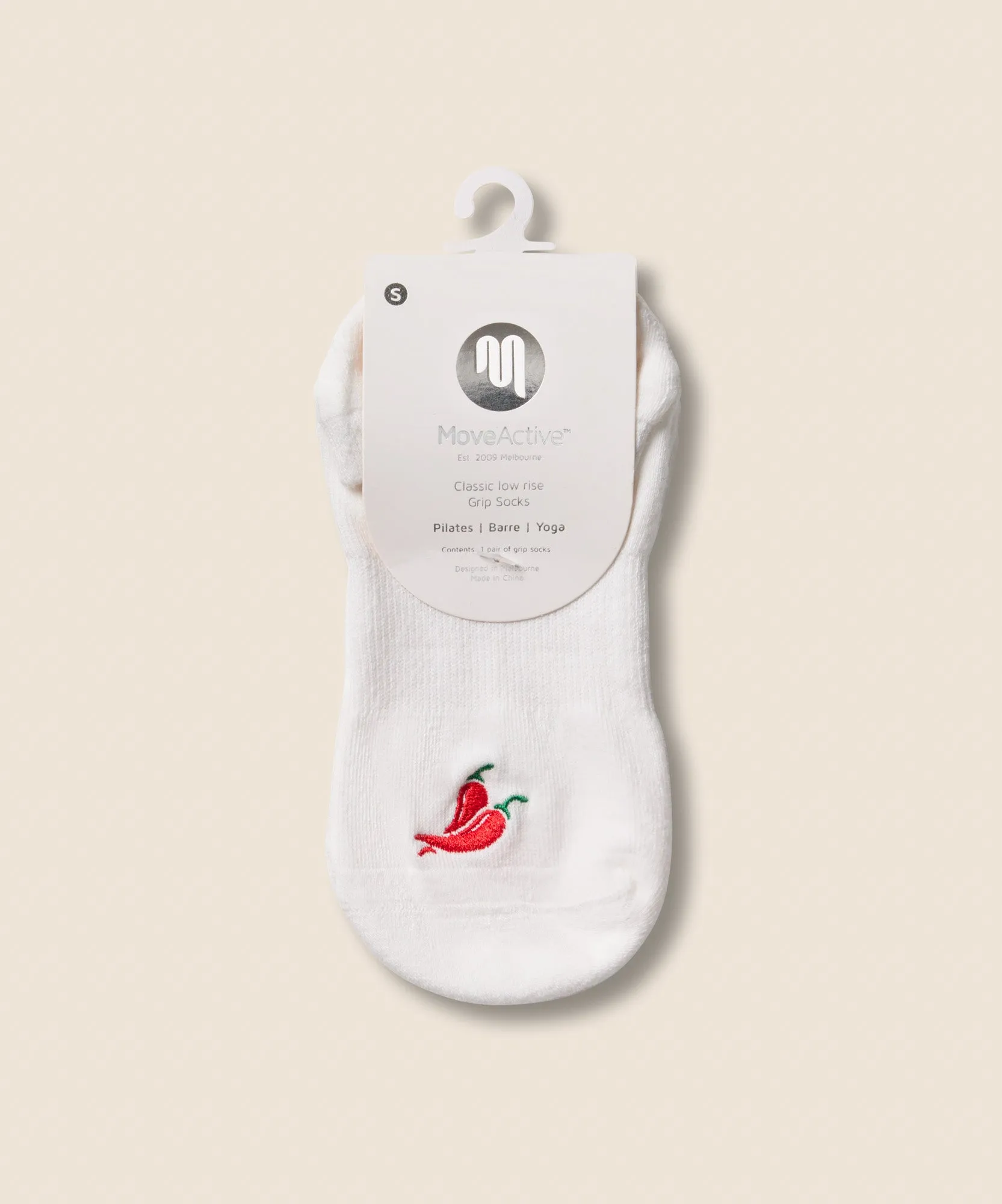 Classic Low Rise Grip Socks - Spicy Chilli sold by MoveActive product image thumbnail 5