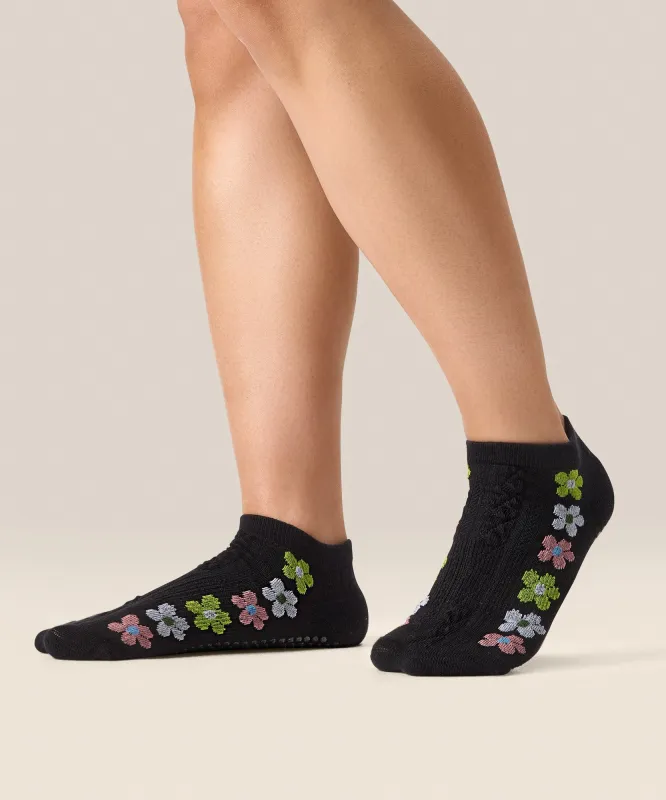 Classic Low Rise Grip Socks - Fiesta Midnight sold by MoveActive