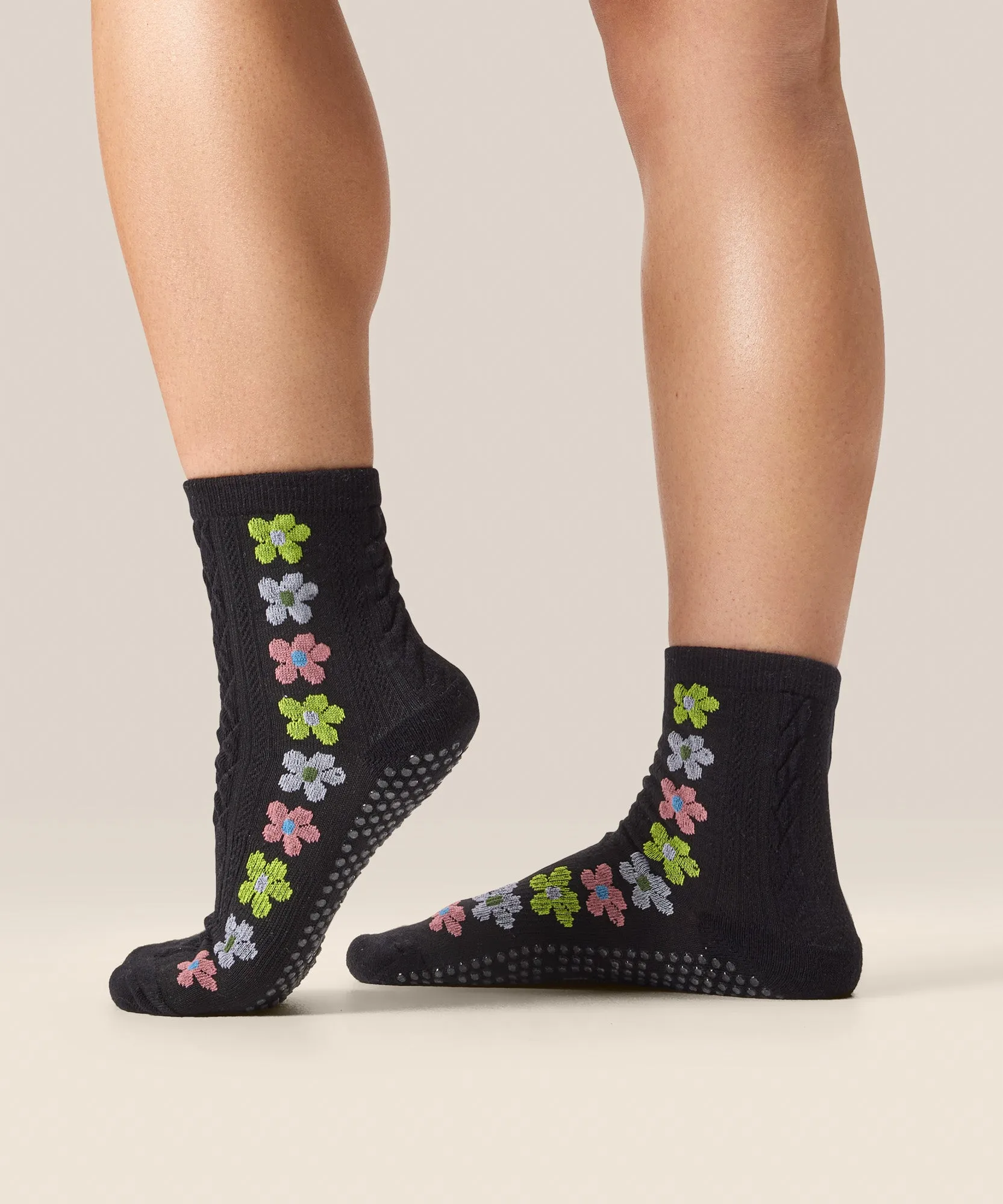 Crew Non Slip Grip Socks - Fiesta Midnight sold by MoveActive