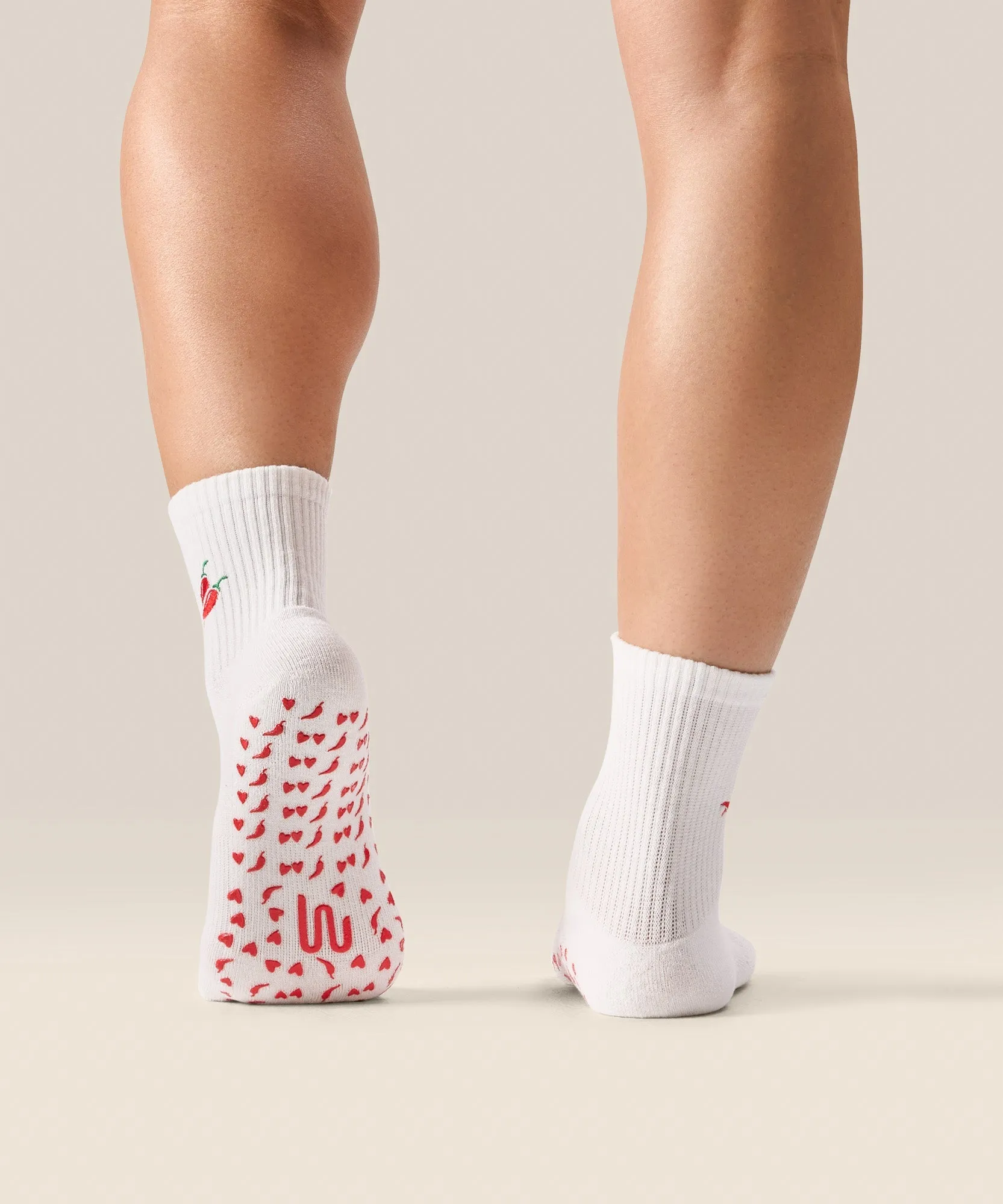 Crew Non Slip Grip Socks - Spicy Chilli sold by MoveActive product image thumbnail 2