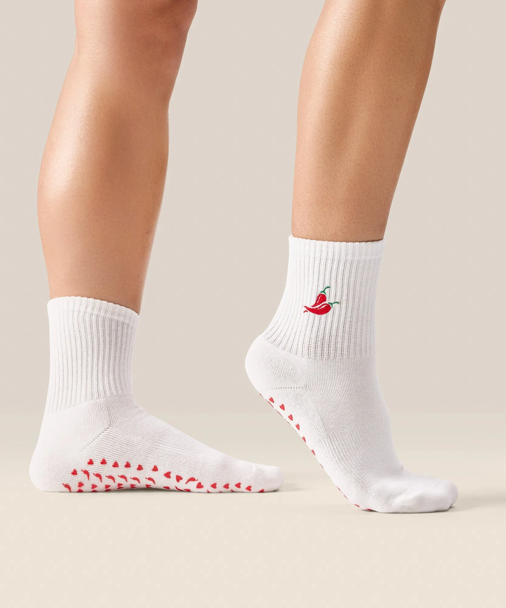 Crew Non Slip Grip Socks - Spicy Chilli sold by MoveActive product image thumbnail 3