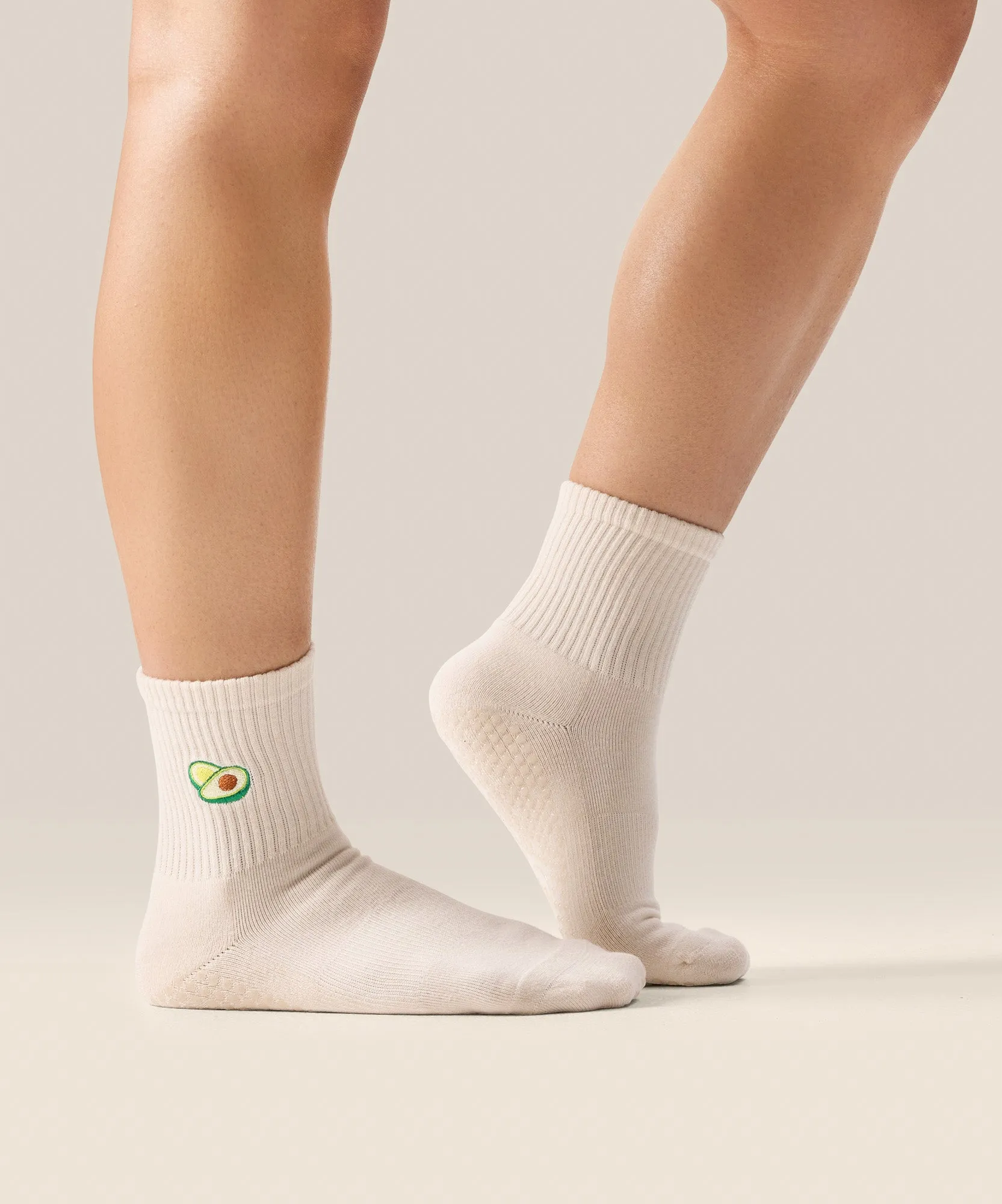 Crew Non Slip Grip Socks - Avocado sold by MoveActive product image thumbnail 3