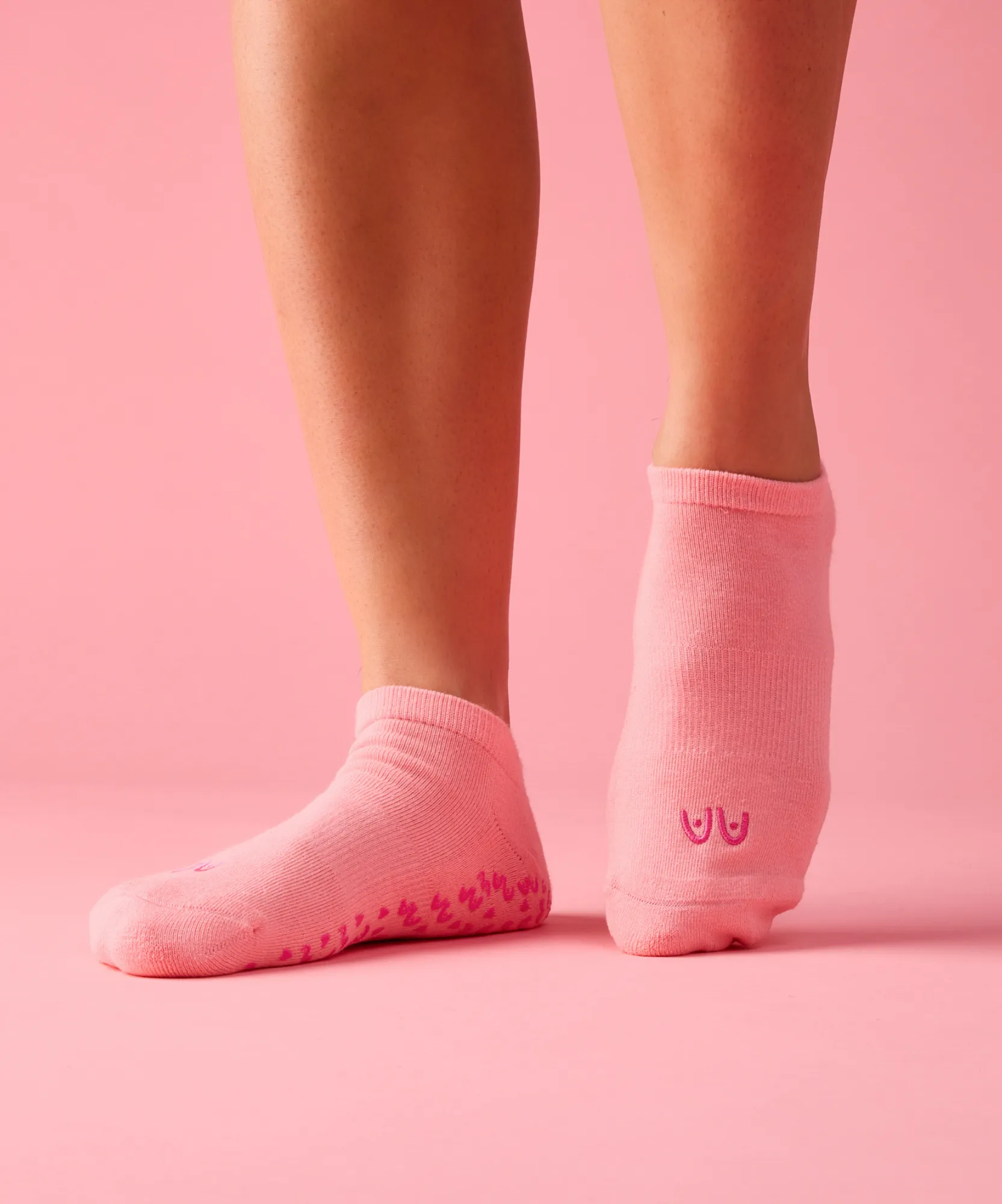 Low Rise Grip Socks - Power in Pairs Pink sold by MoveActive