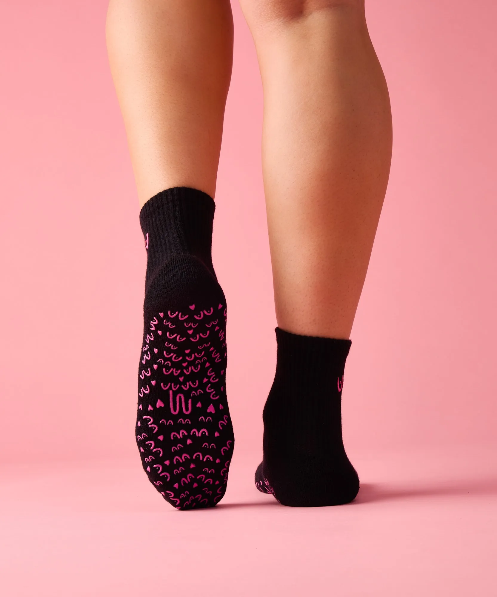 Crew Non Slip Grip Socks - Power in Pairs Black sold by MoveActive product image thumbnail 2