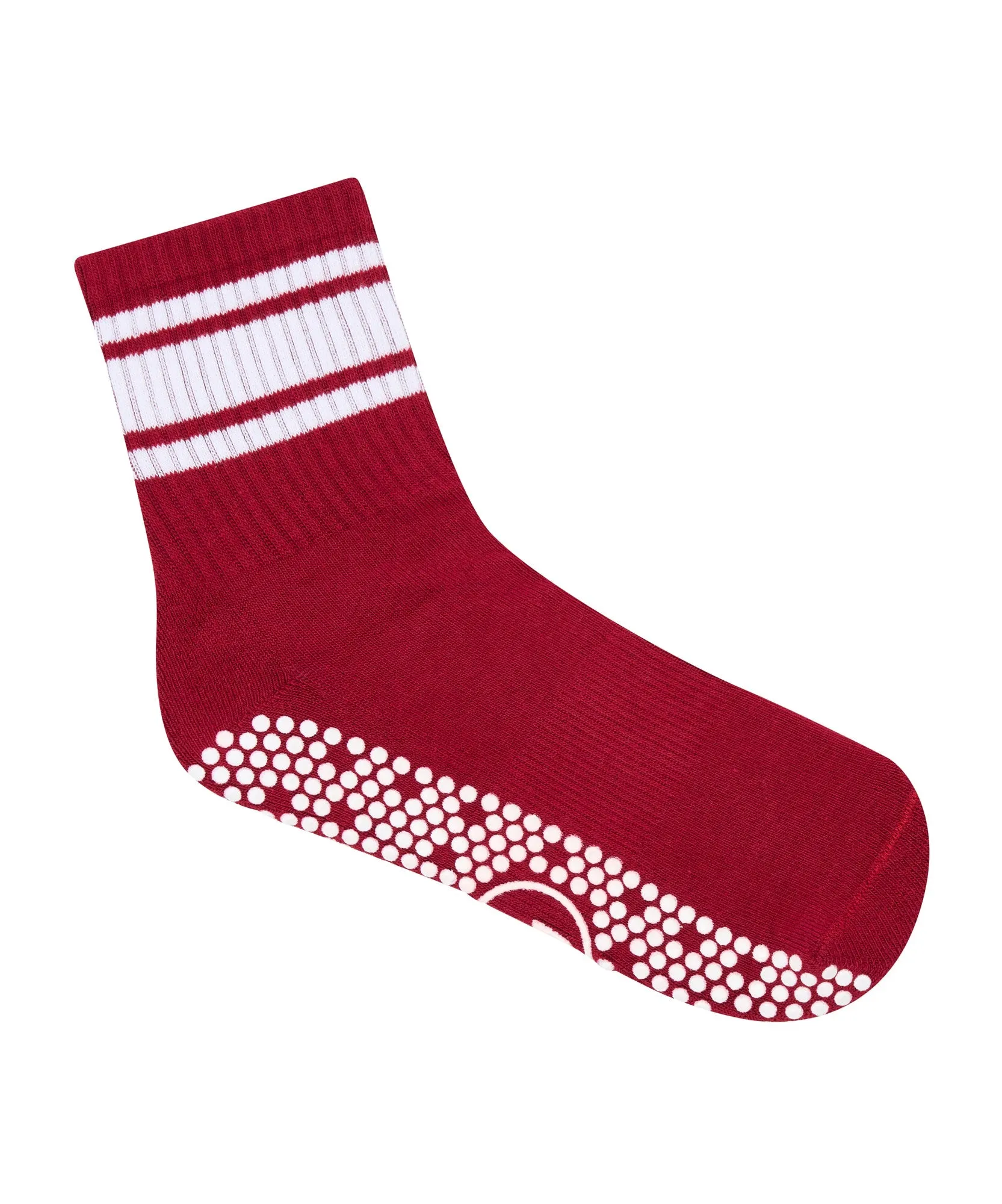Crew Non Slip Grip Socks - Ruby Stripe sold by MoveActive product image thumbnail 2