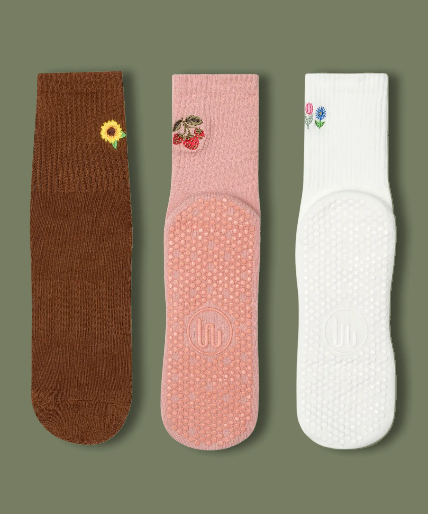 3 Pack Grip Sock Set - Bloom sold by MoveActive