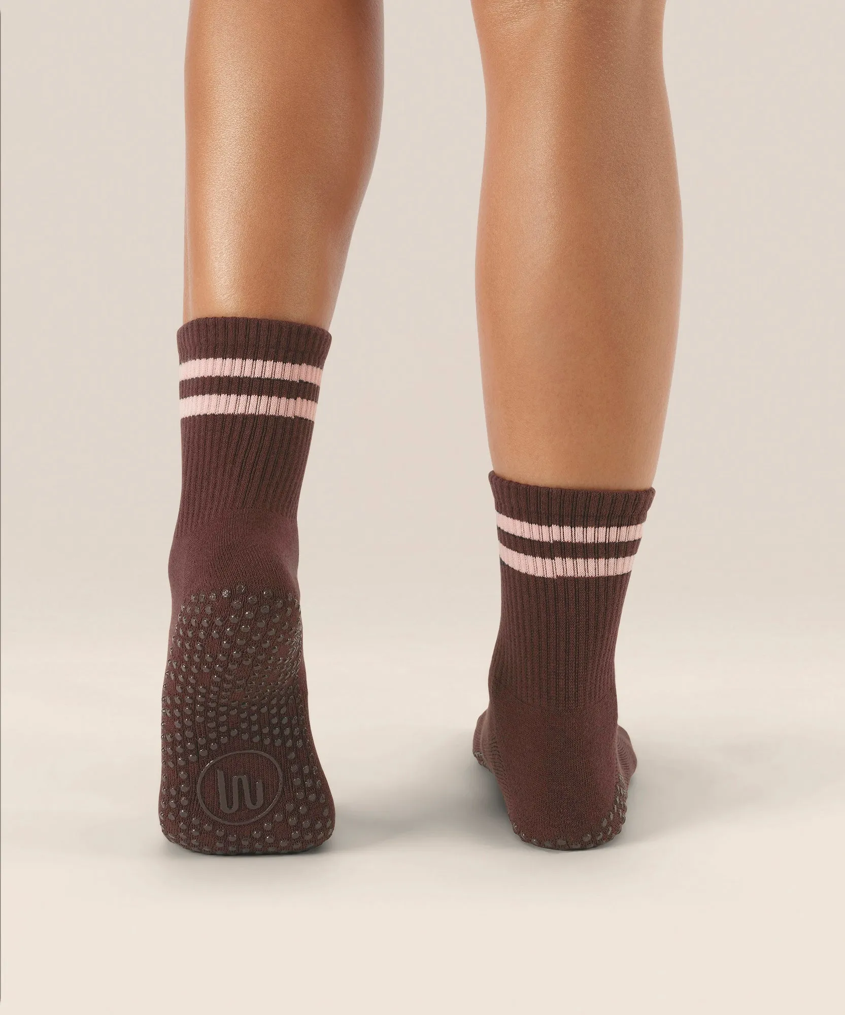 Crew Grip Socks - Sporty Stripe Espresso sold by MoveActive product image thumbnail 2