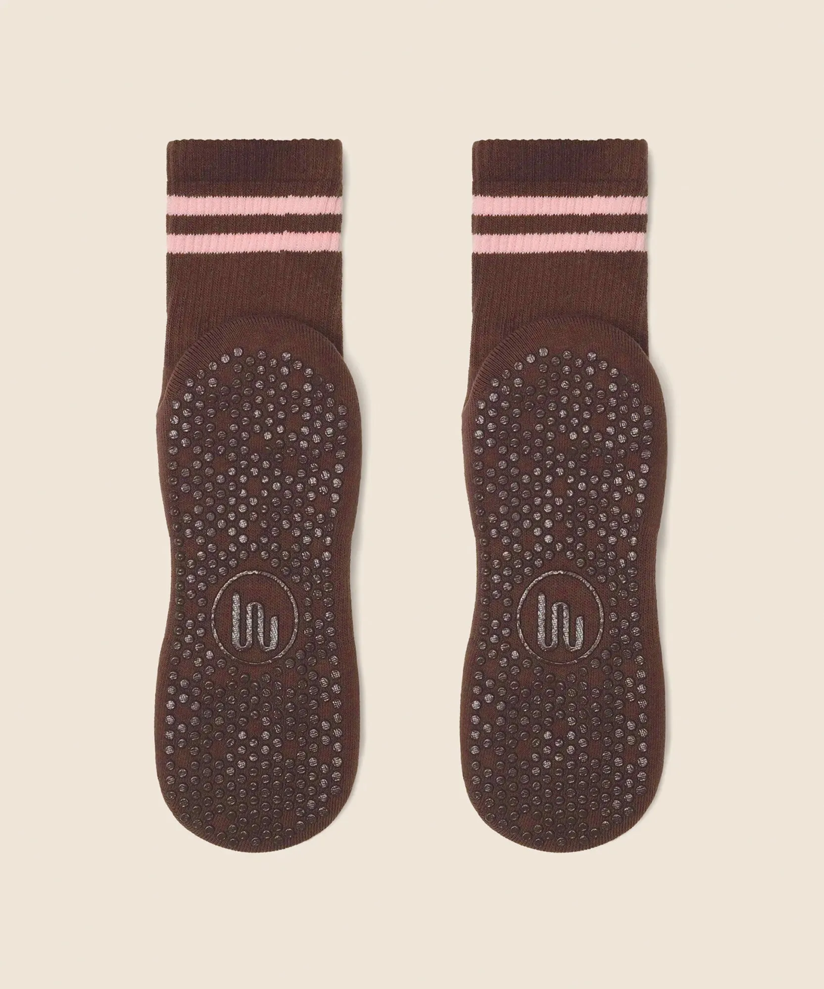 Crew Grip Socks - Sporty Stripe Espresso sold by MoveActive product image thumbnail 3