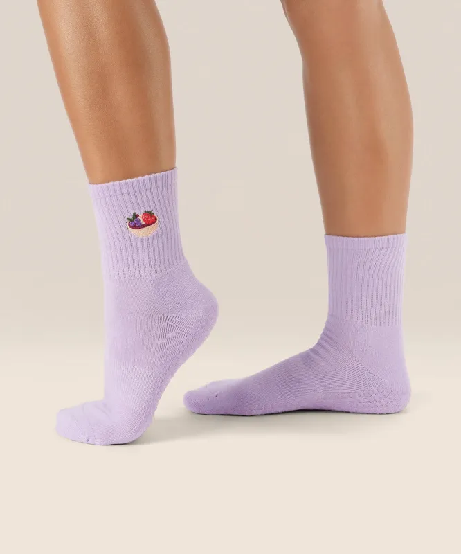 Crew Non Slip Grip Socks - Acai Bowl sold by MoveActive