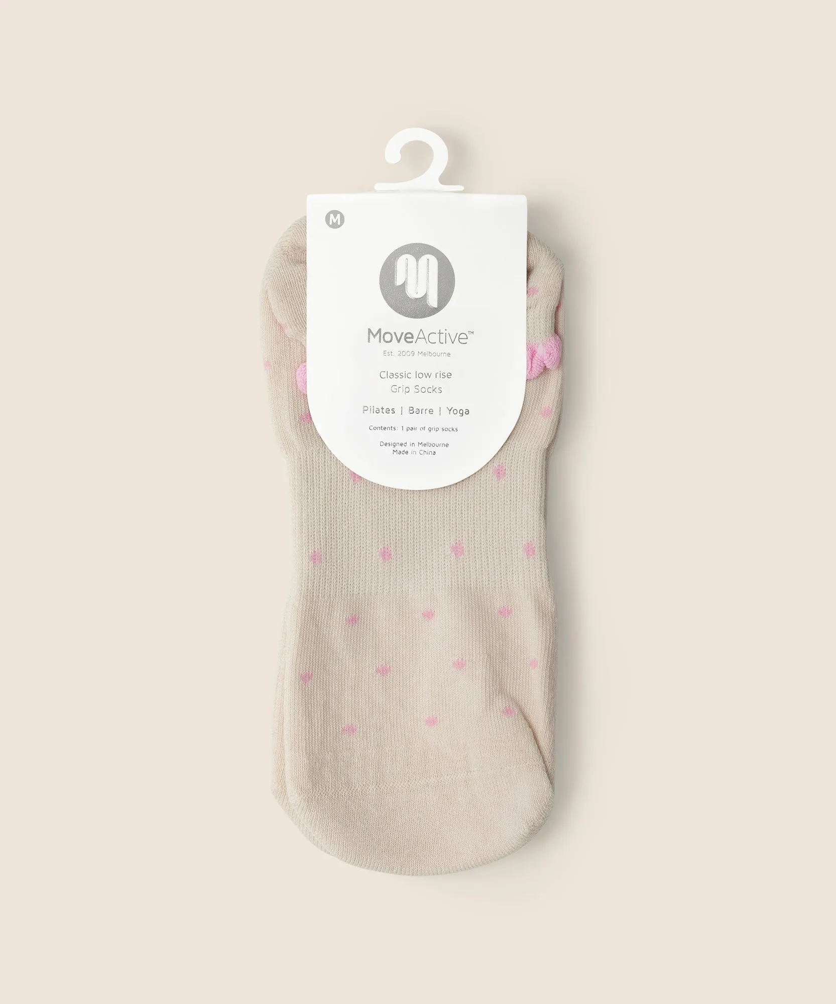 Classic Low Rise Grip Socks - Fondant Spots sold by MoveActive product image thumbnail 5