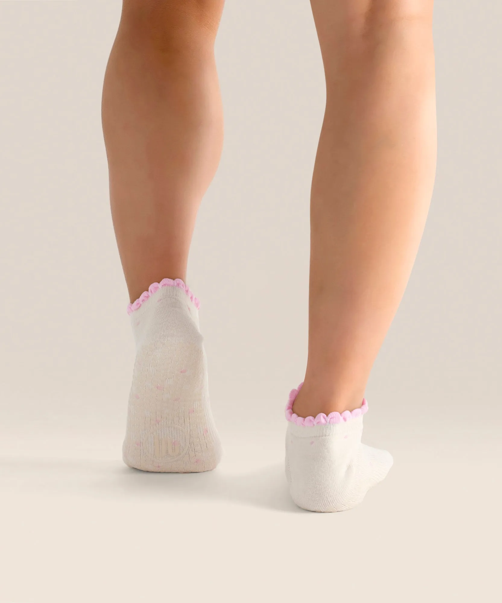 Classic Low Rise Grip Socks - Fondant Spots sold by MoveActive product image thumbnail 2