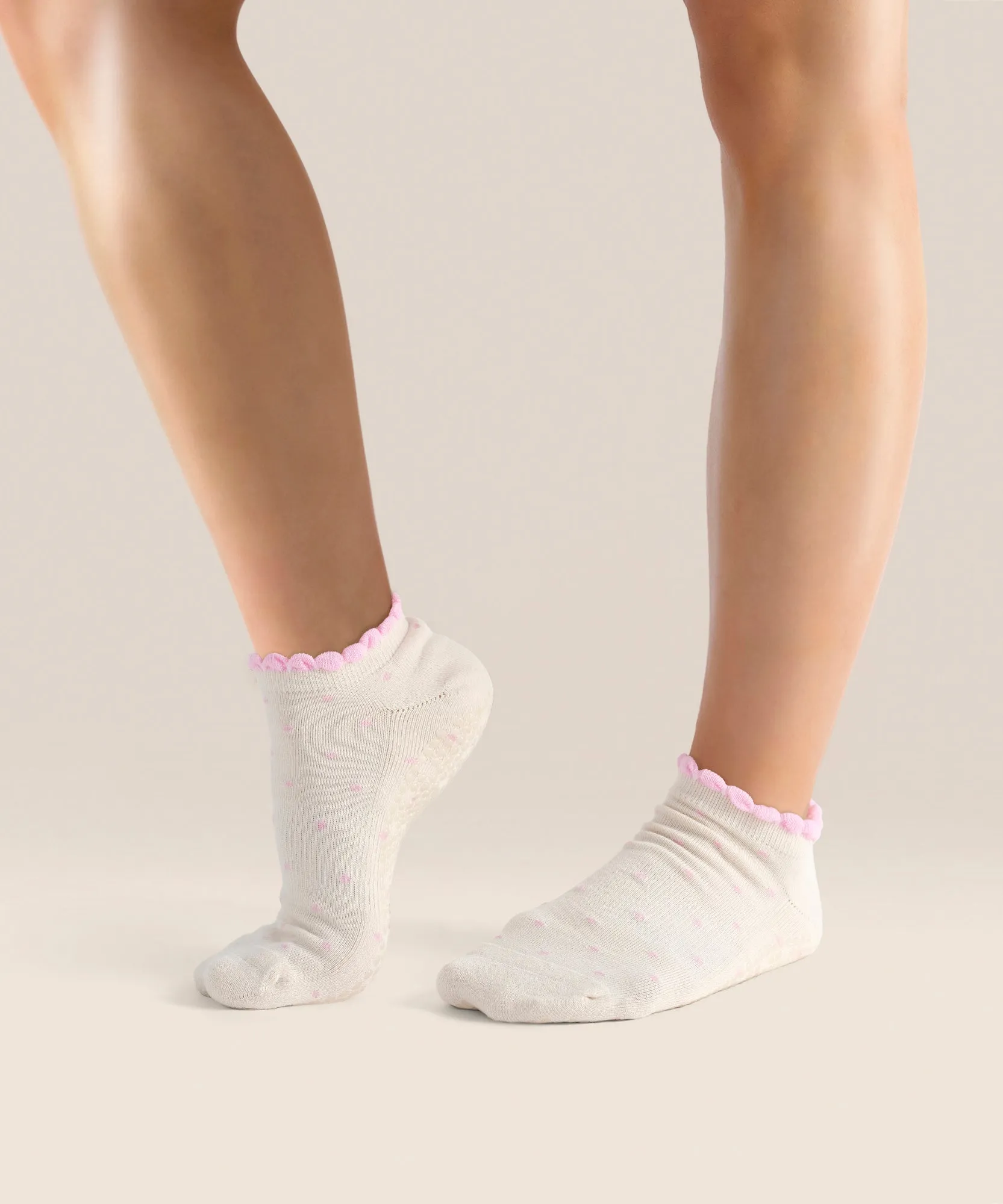Classic Low Rise Grip Socks - Fondant Spots sold by MoveActive product image thumbnail 3