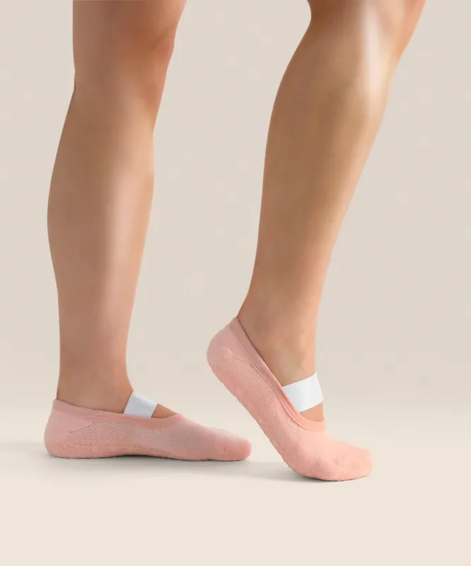 Ballet Non Slip Grip Socks - Fondant Pink sold by MoveActive