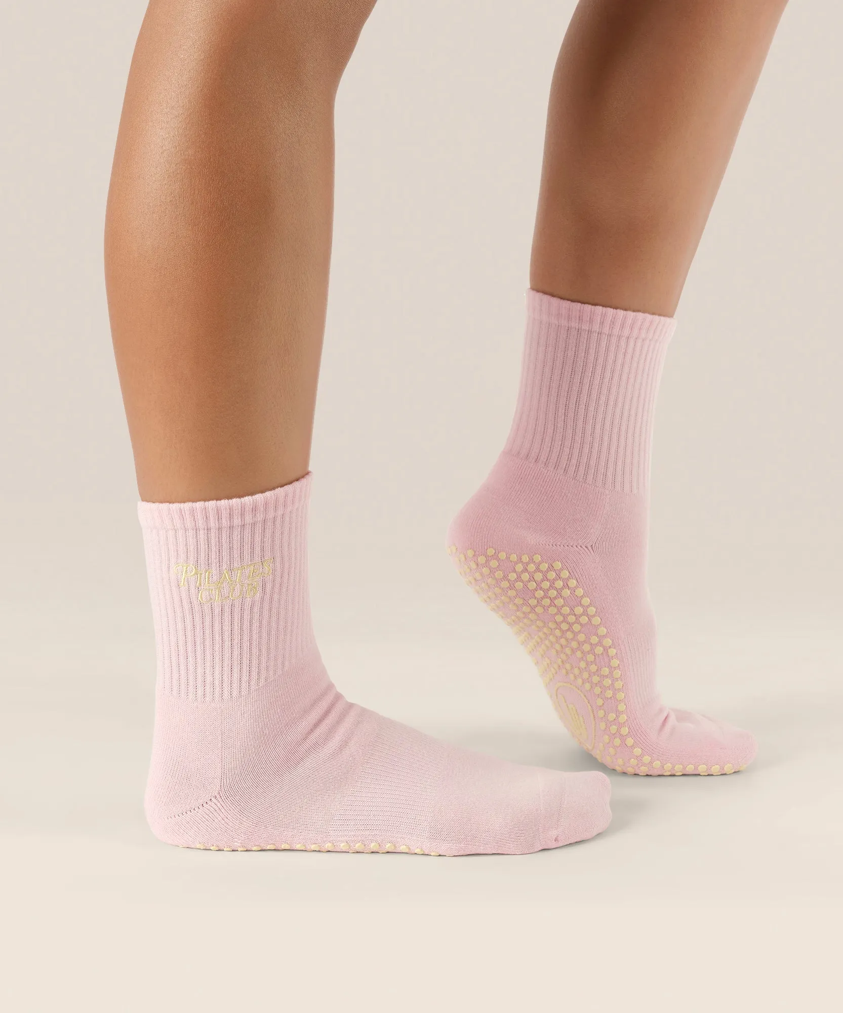 Crew Grip Socks - Pilates Club Pink sold by MoveActive product image thumbnail 3