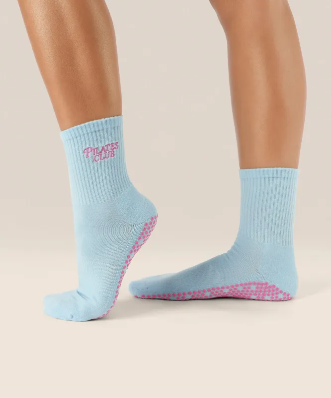 Crew Grip Socks - Pilates Club Blue sold by MoveActive