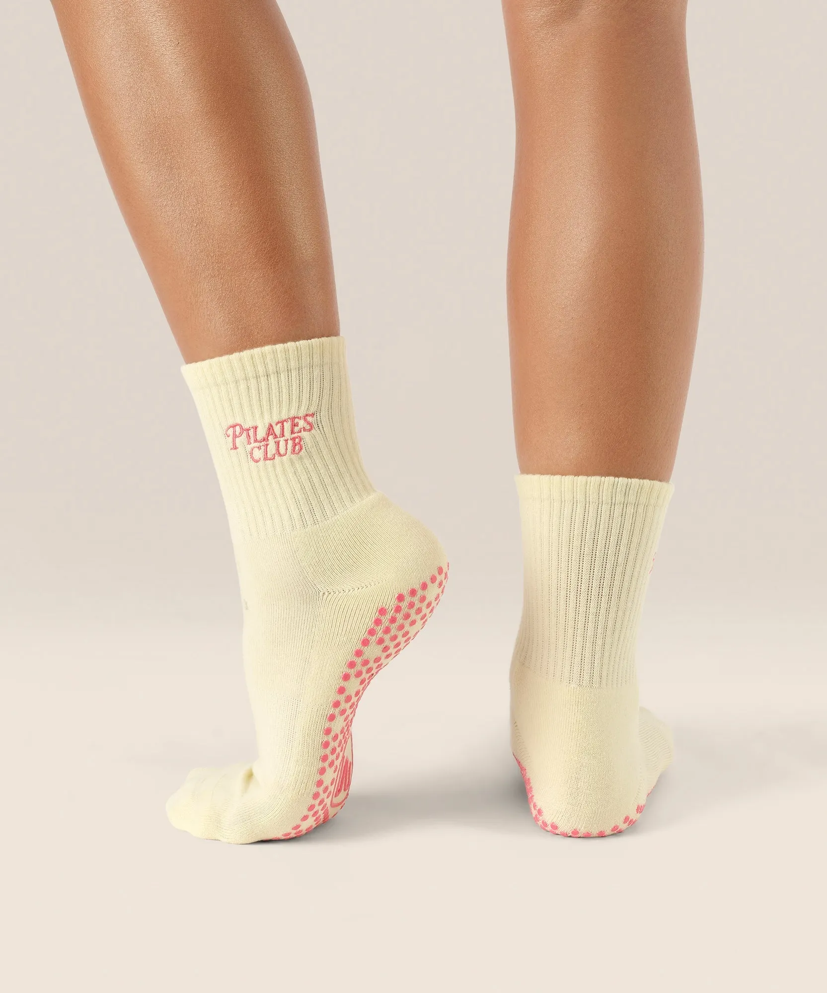 Crew Non Slip Grip Socks - Pilates Club Yellow sold by MoveActive product image thumbnail 3