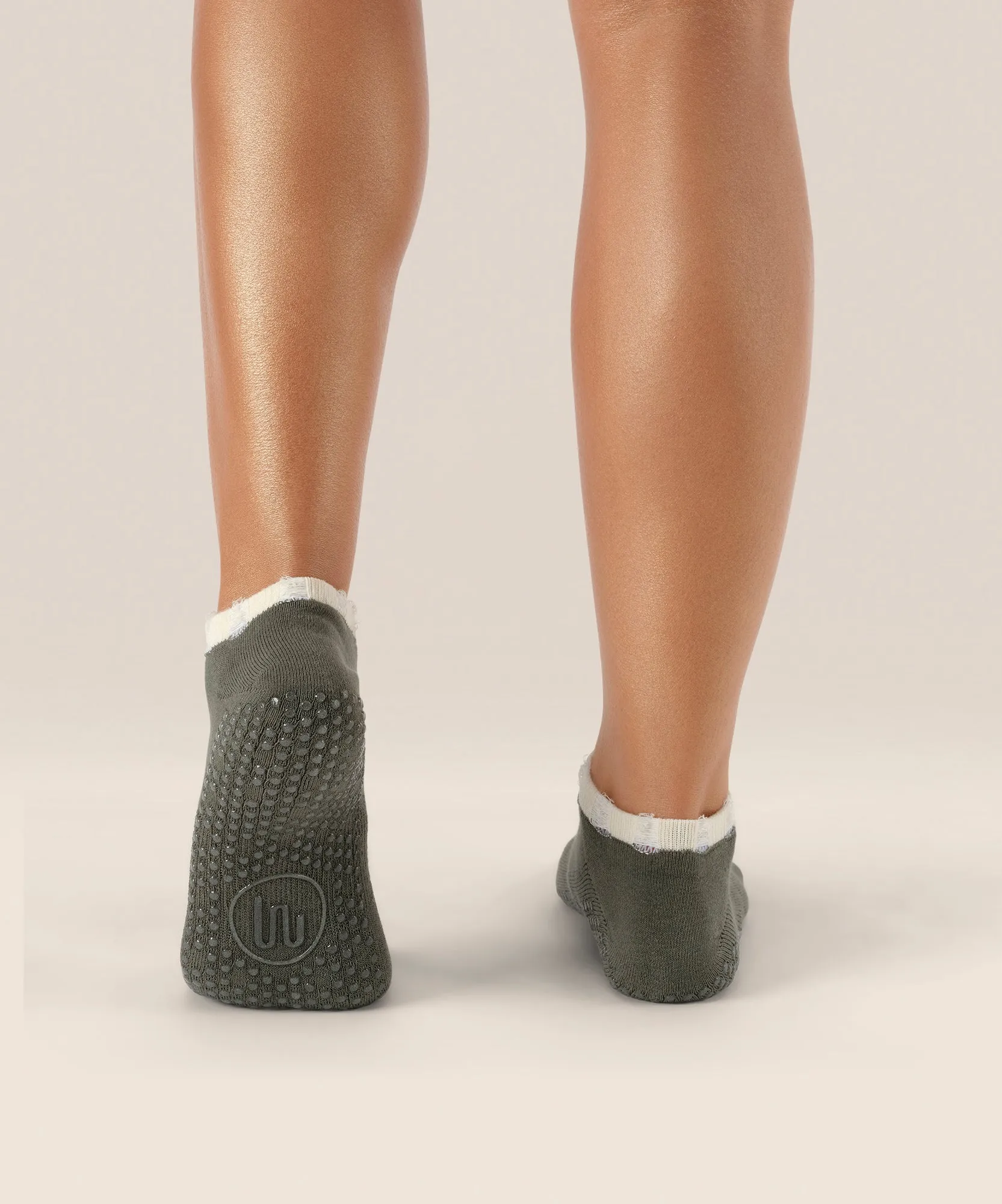 Low Rise Grip Socks - Khaki Edge sold by MoveActive product image thumbnail 2