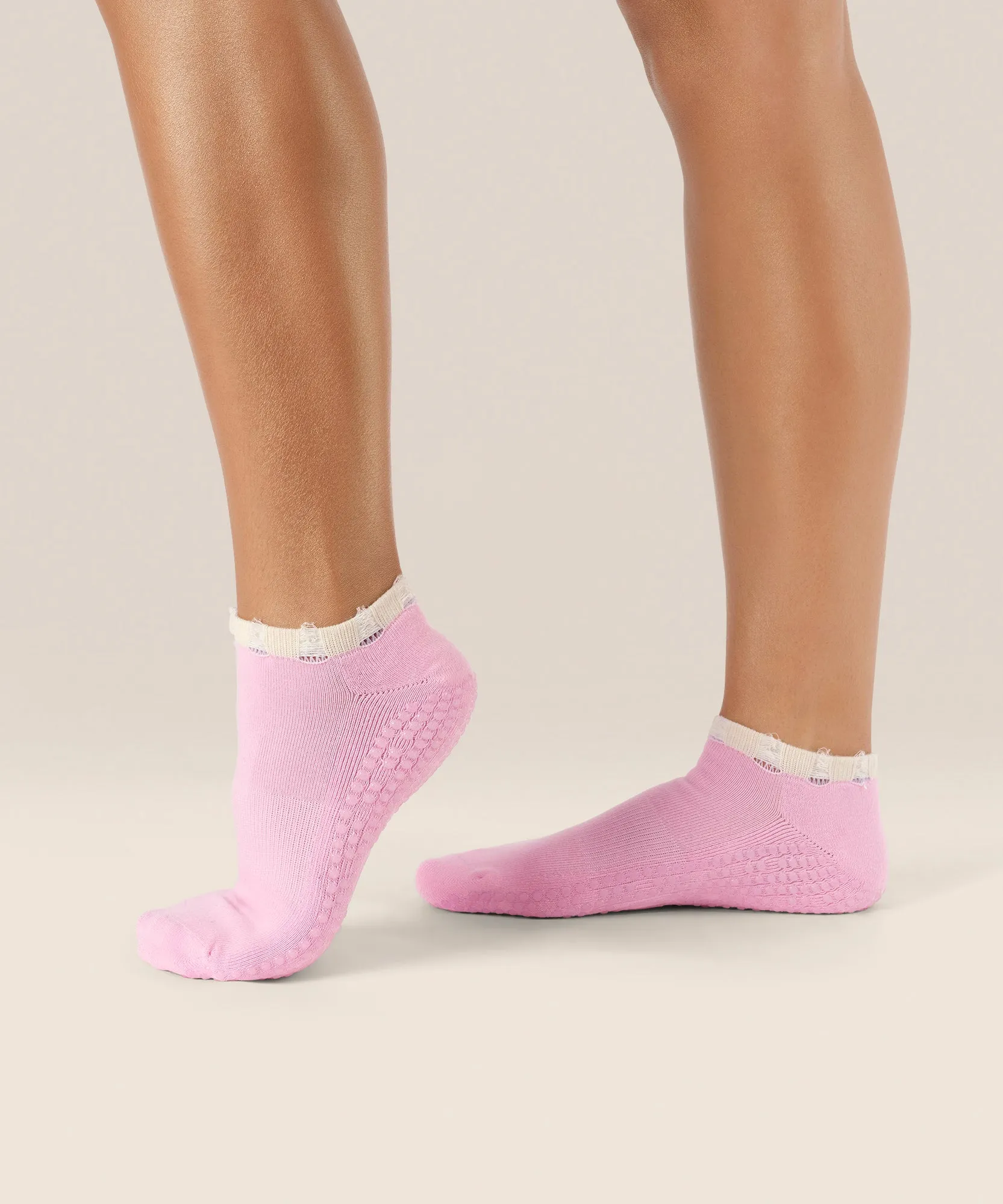 Low Rise Grip Socks - Cool Pink sold by MoveActive