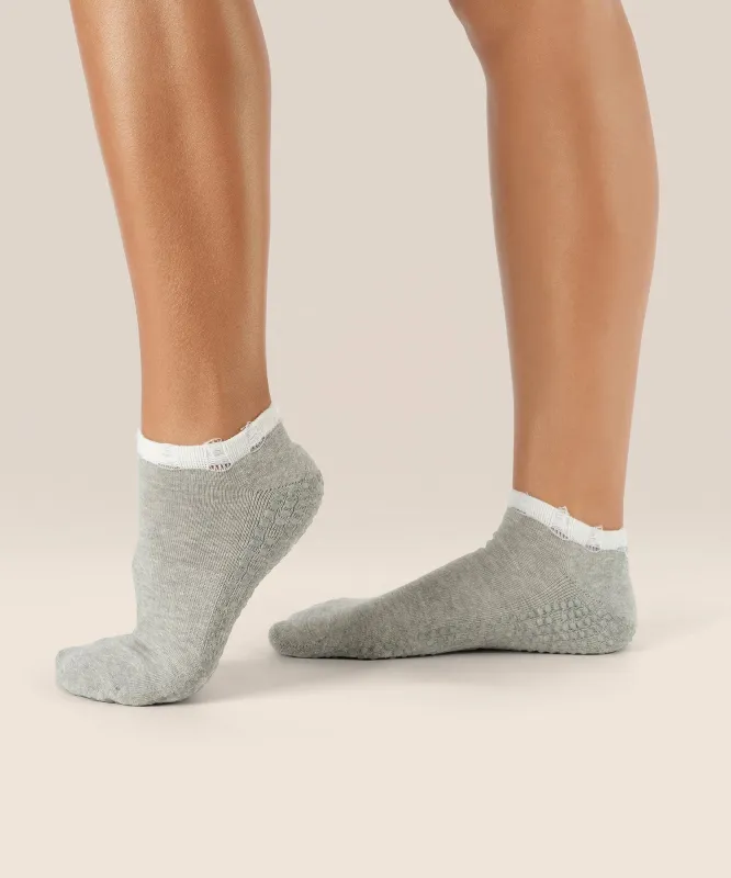 Low Rise Grip Socks - Marle Grey sold by MoveActive