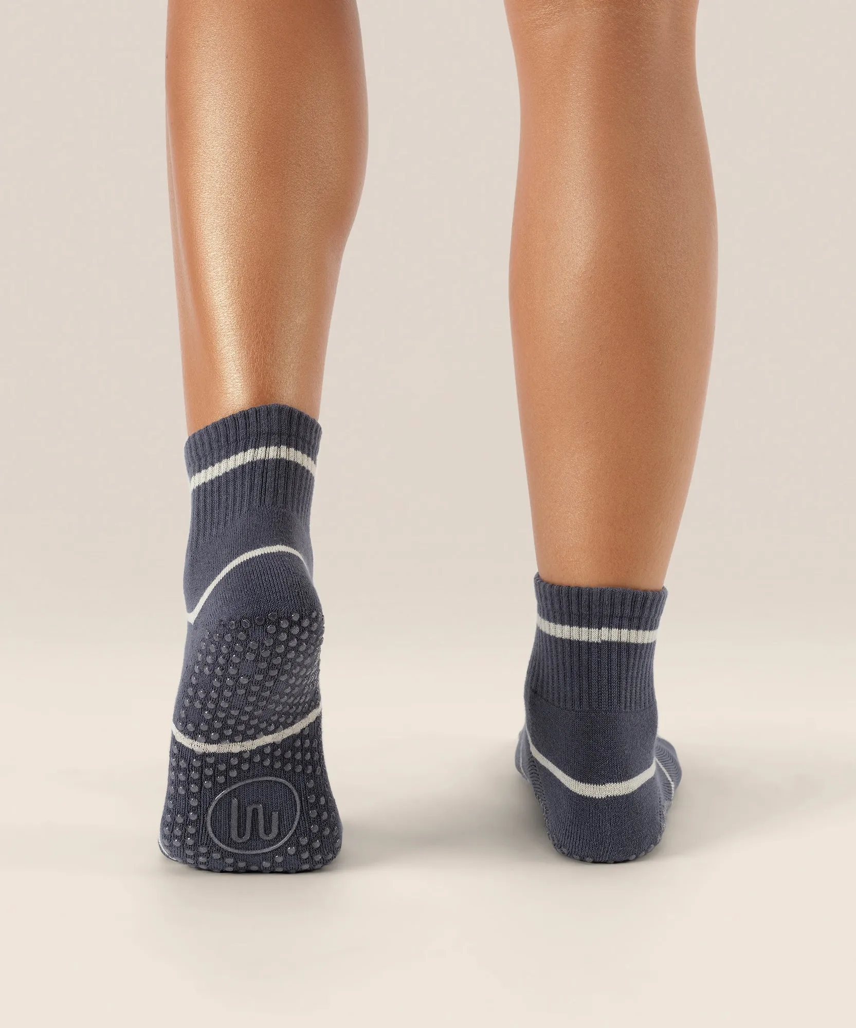 Quarter Crew Grip Socks - Baseline Navy sold by MoveActive product image thumbnail 2