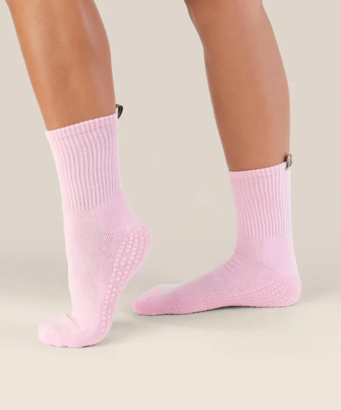 Crew Grip Socks - Vintage Rib Cool Pink sold by MoveActive