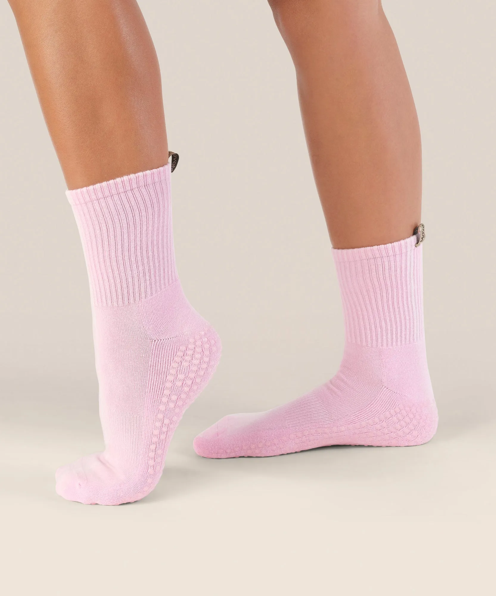 Crew Grip Socks - Vintage Rib Cool Pink sold by MoveActive