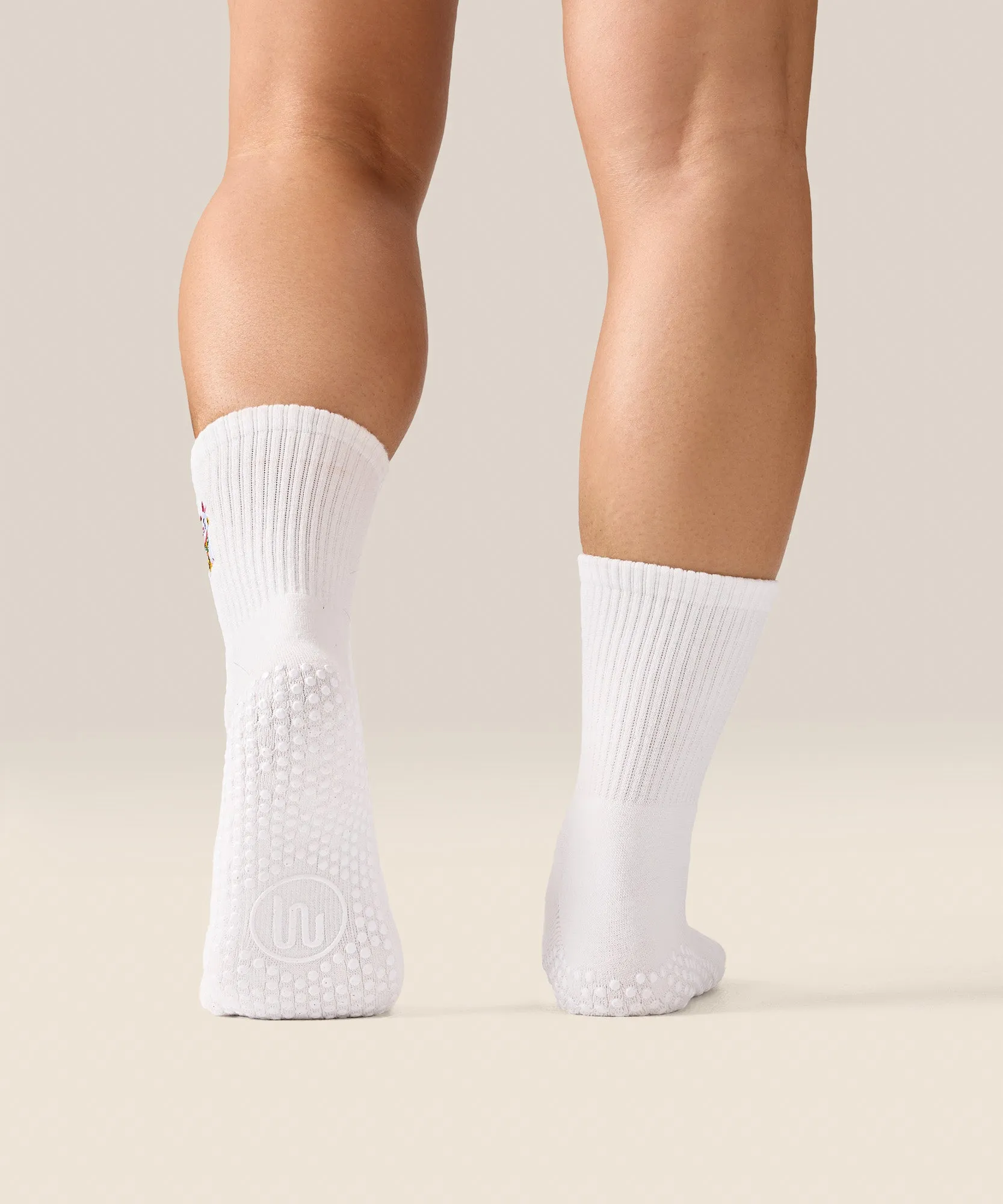 Crew Grip Socks - Fortune Kitty Ivory sold by MoveActive product image thumbnail 2